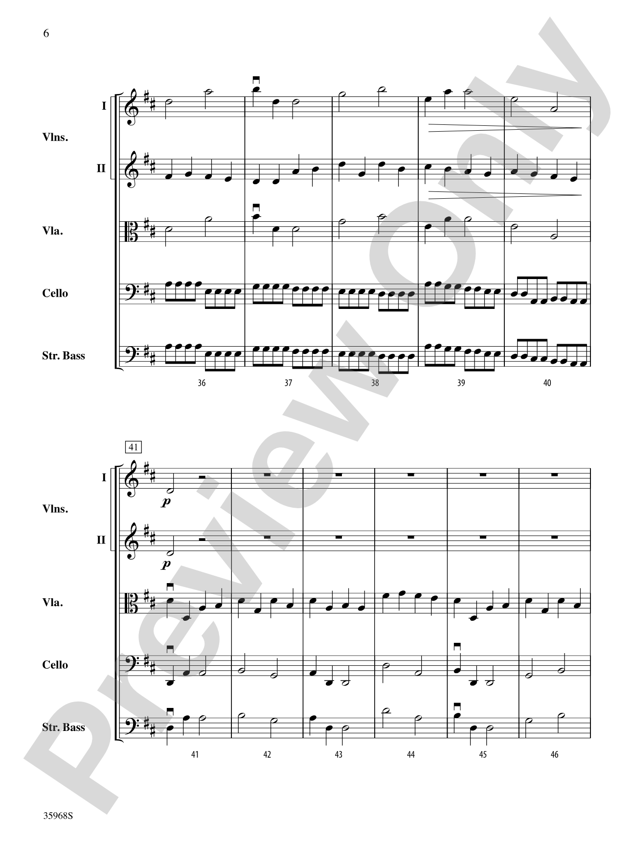 Moon Bass: String Orchestra Conductor Score & Parts