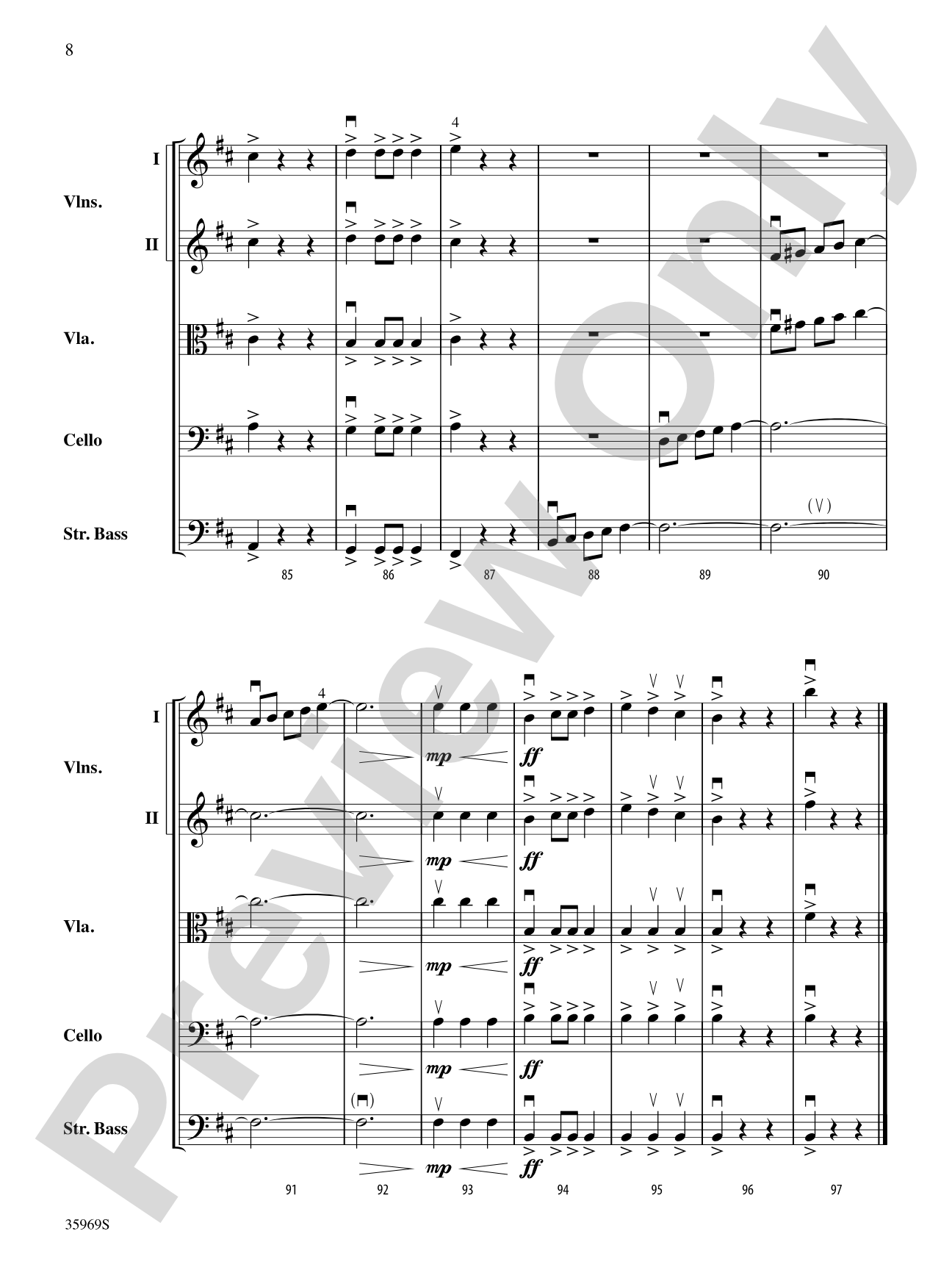 The Gates of Destiny: String Orchestra Conductor Score & Parts