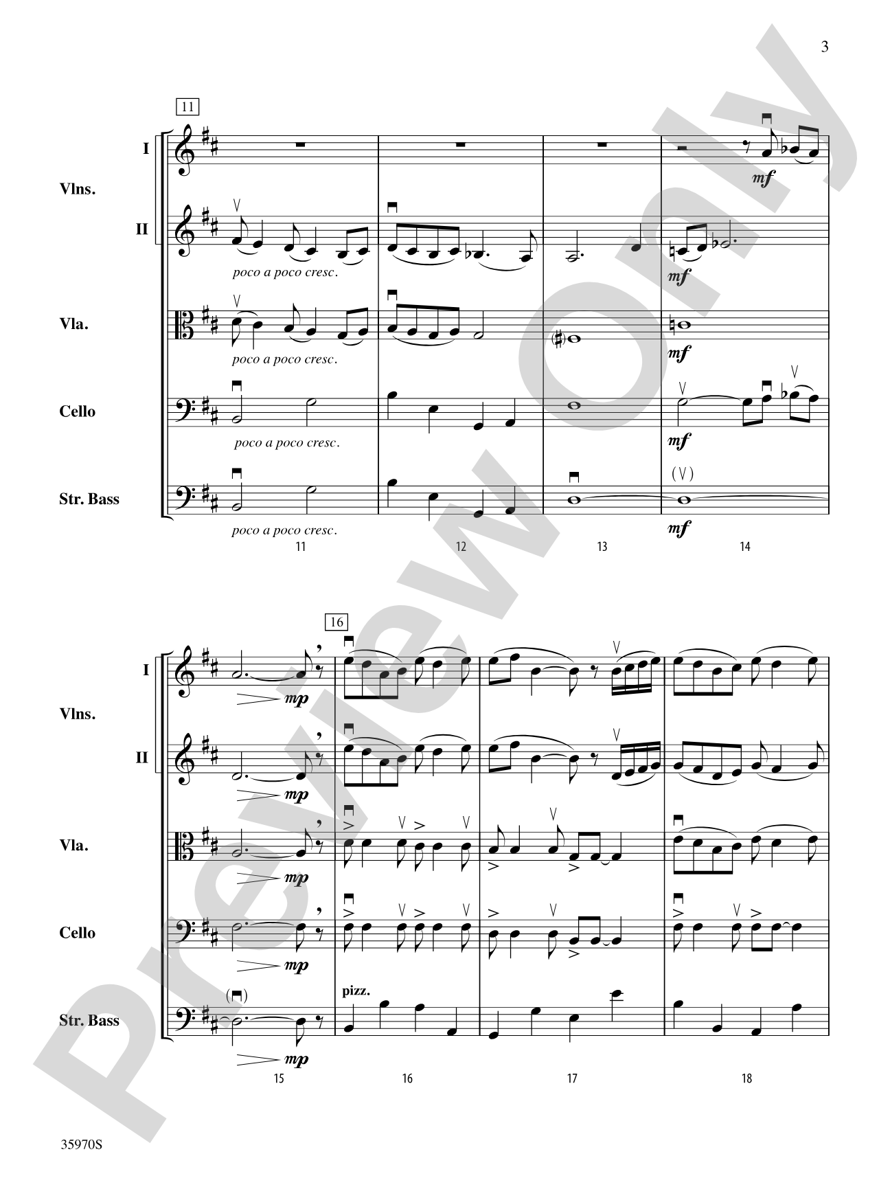 Firelight, Candlelight: String Orchestra Conductor Score & Parts