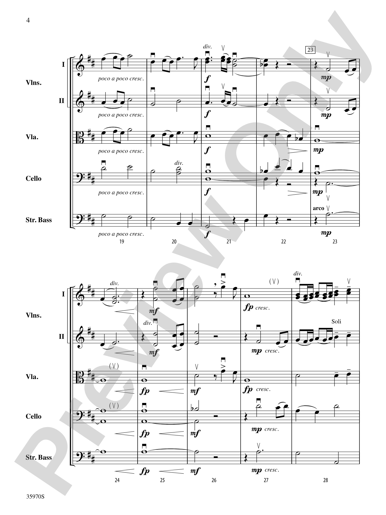 Firelight, Candlelight: String Orchestra Conductor Score & Parts