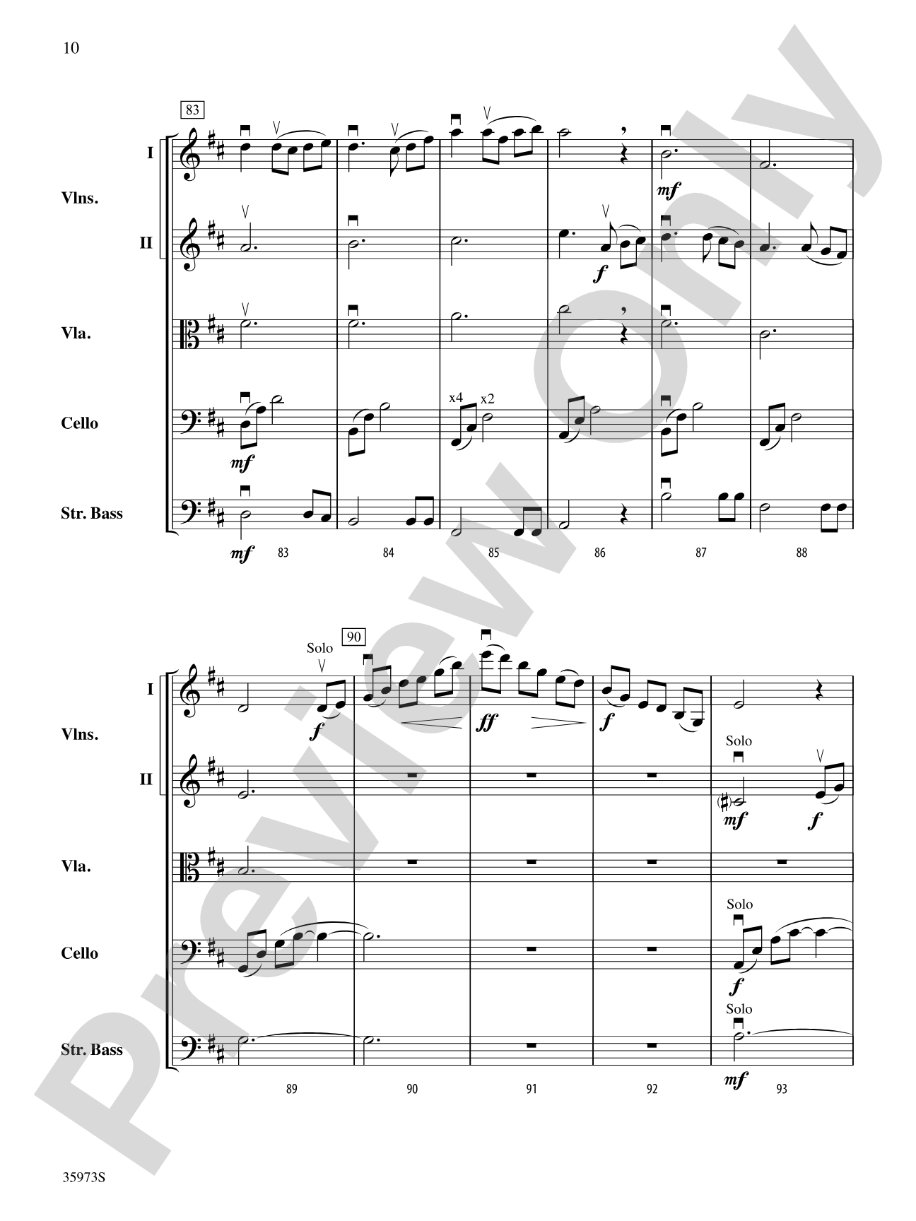 Éléganté: String Orchestra Conductor Score & Parts
