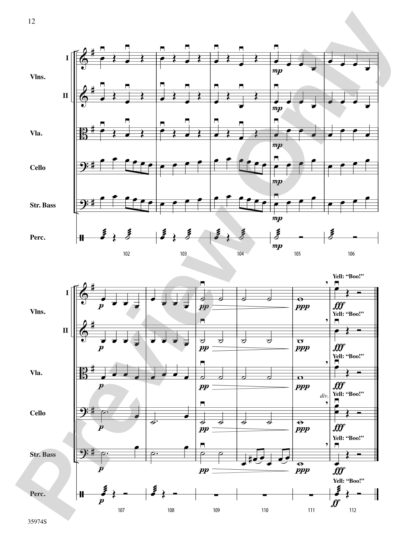 Bats 'n Bones: String Orchestra Conductor Score & Parts