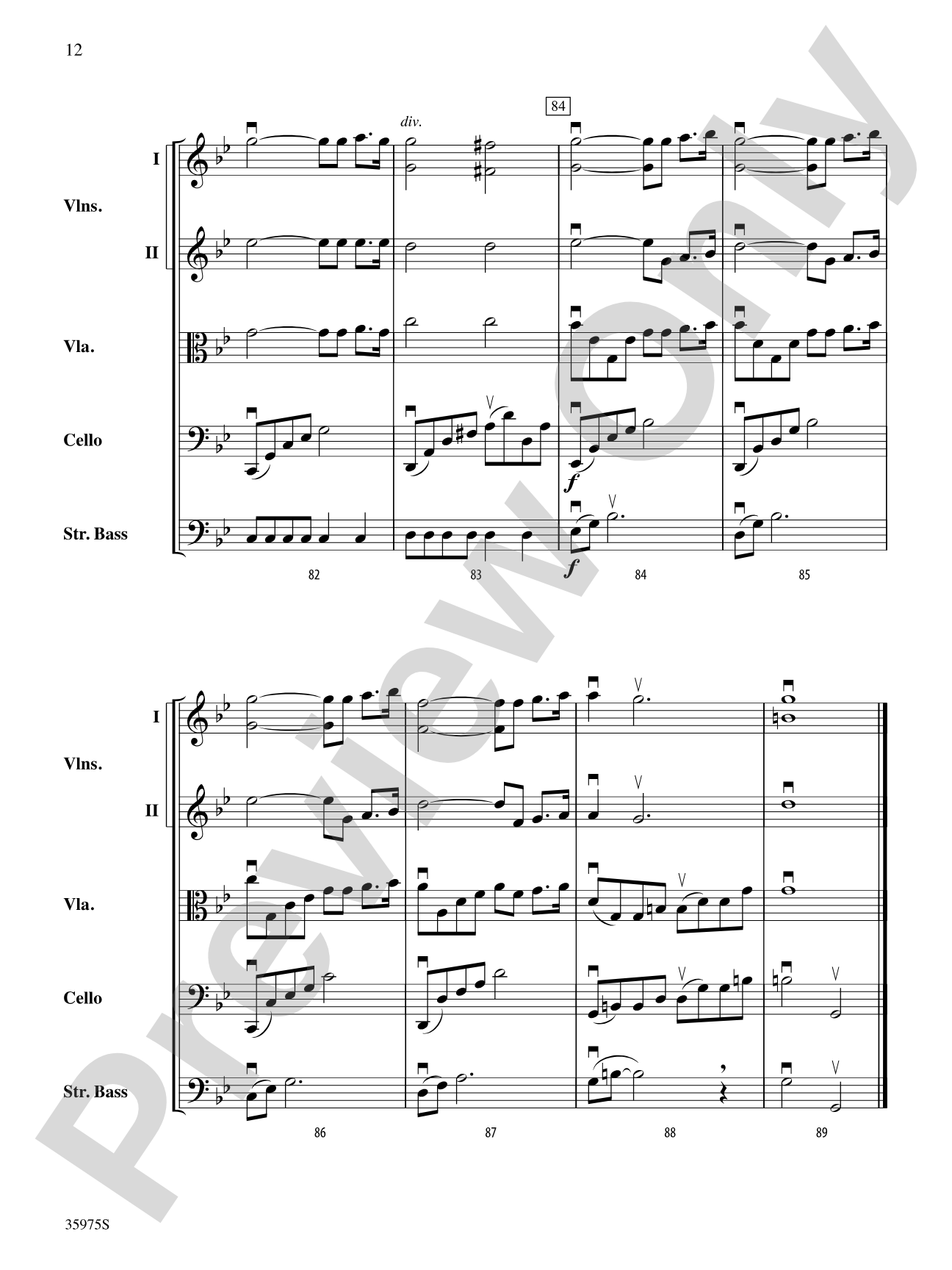 Quiétude: String Orchestra Conductor Score & Parts