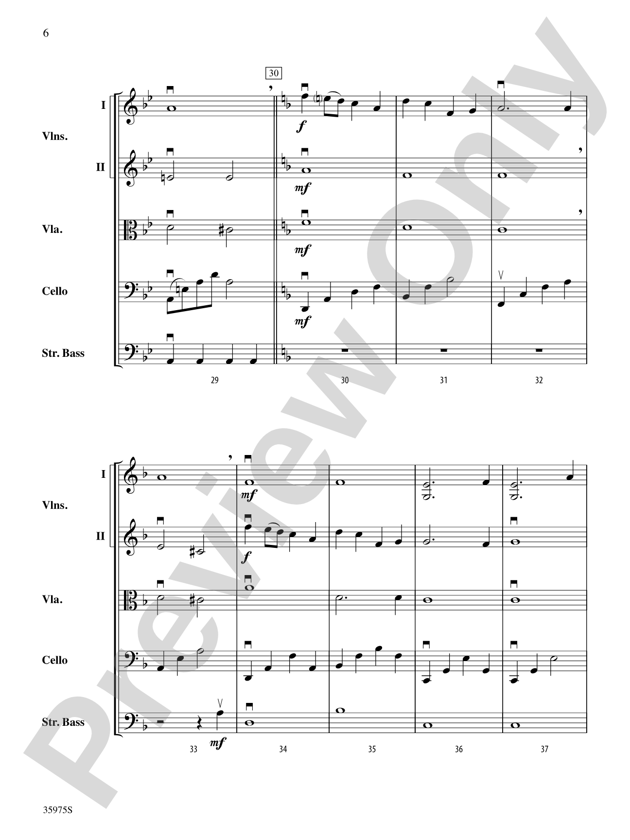Quiétude: String Orchestra Conductor Score & Parts