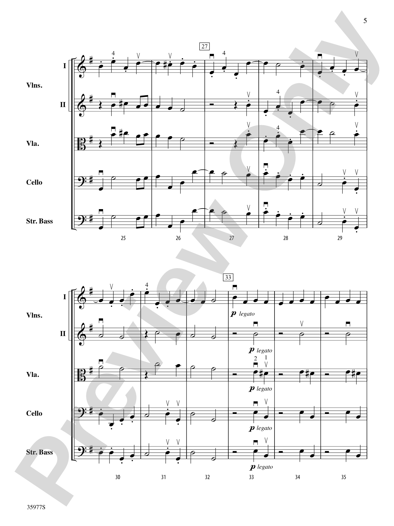 Preludio and Allegro: String Orchestra Conductor Score & Parts