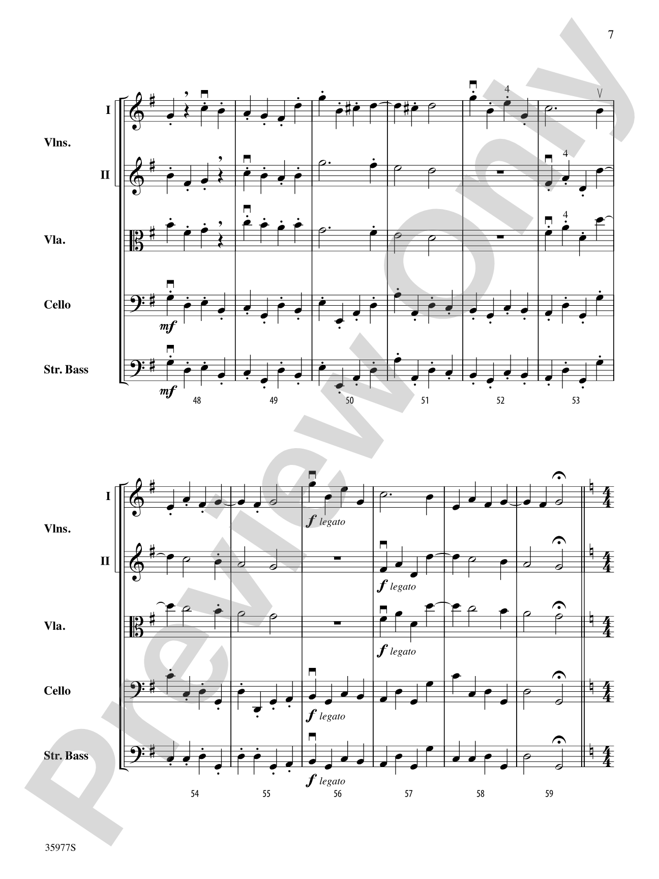 Preludio and Allegro: String Orchestra Conductor Score & Parts