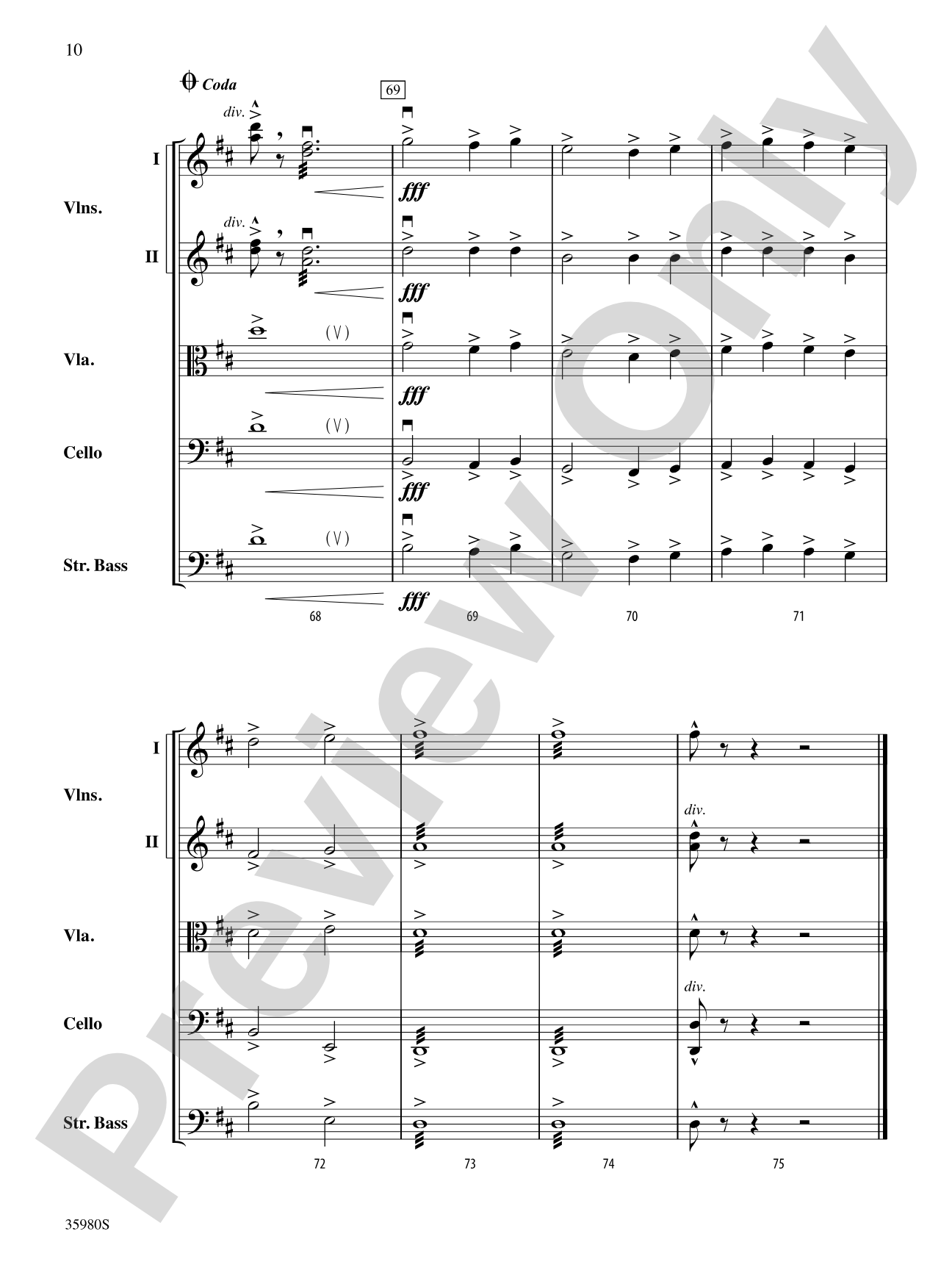 Marche de Noces: String Orchestra Conductor Score & Parts