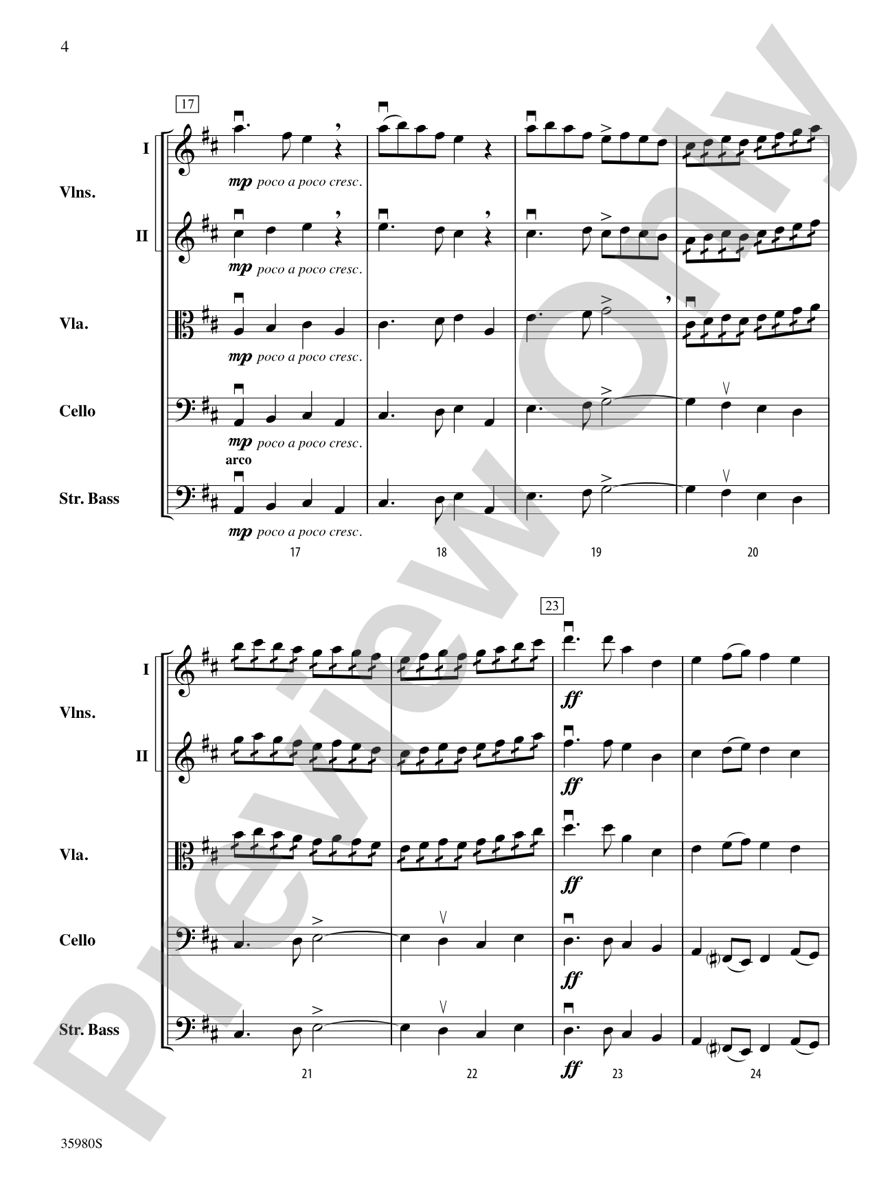 Marche de Noces: String Orchestra Conductor Score & Parts