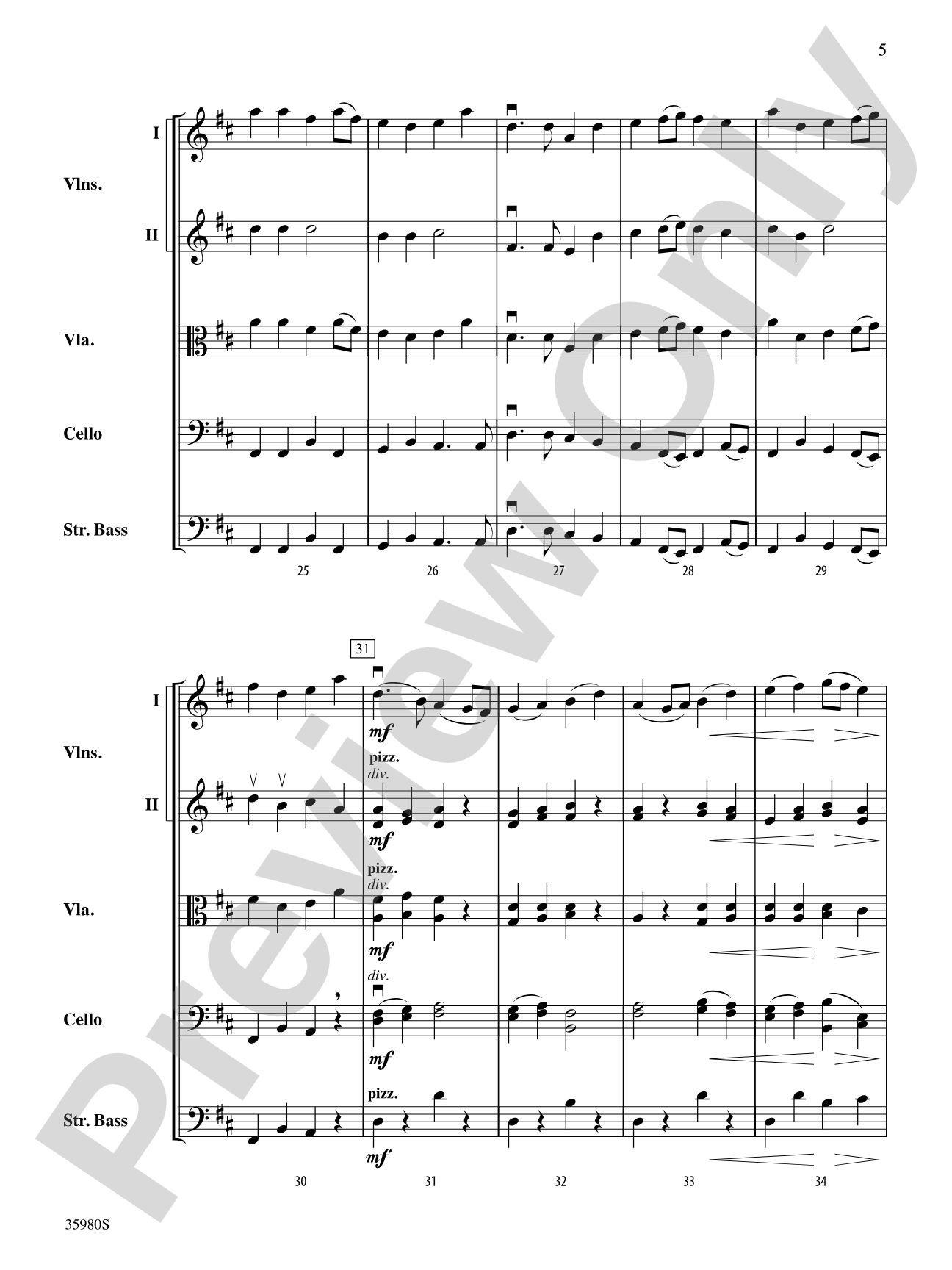 Marche de Noces: String Orchestra Conductor Score & Parts