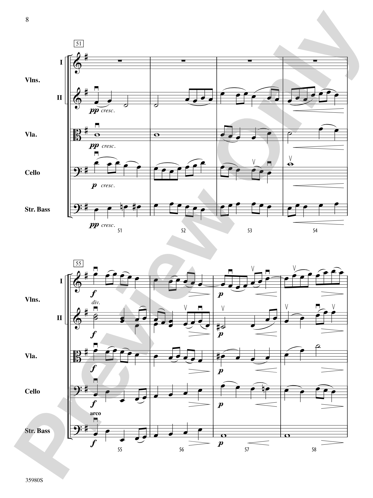 Marche de Noces: String Orchestra Conductor Score & Parts