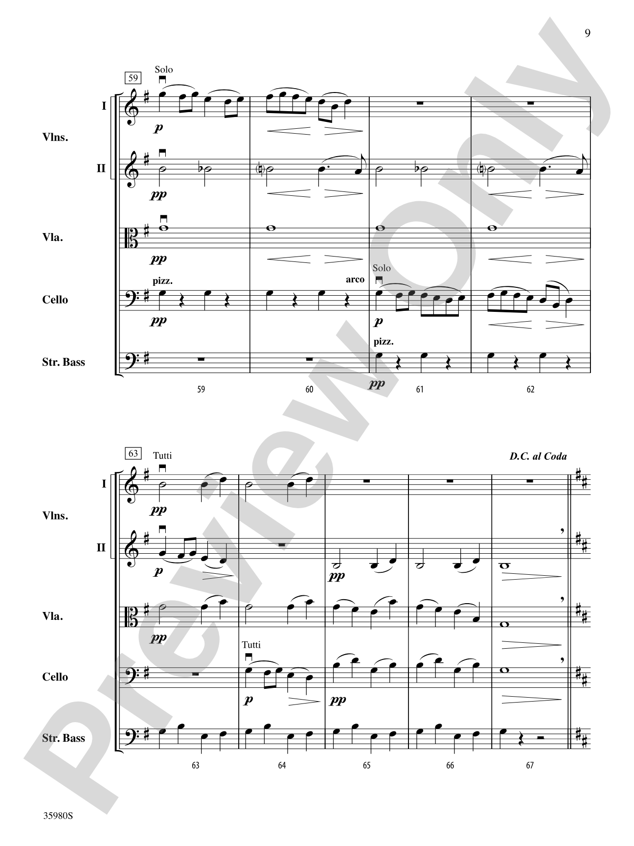 Marche de Noces: String Orchestra Conductor Score & Parts