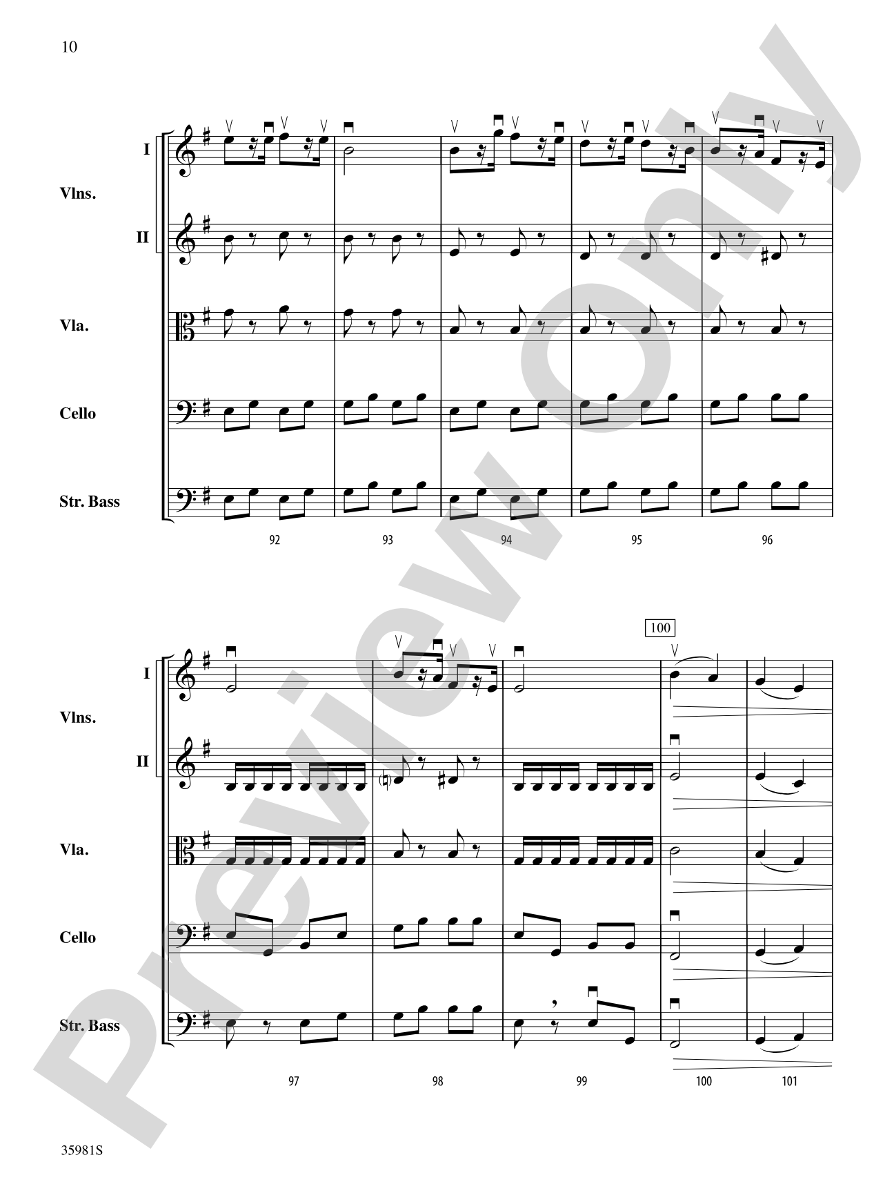 Finale from "Sonatina, Op. 100": String Orchestra Conductor Score & Parts