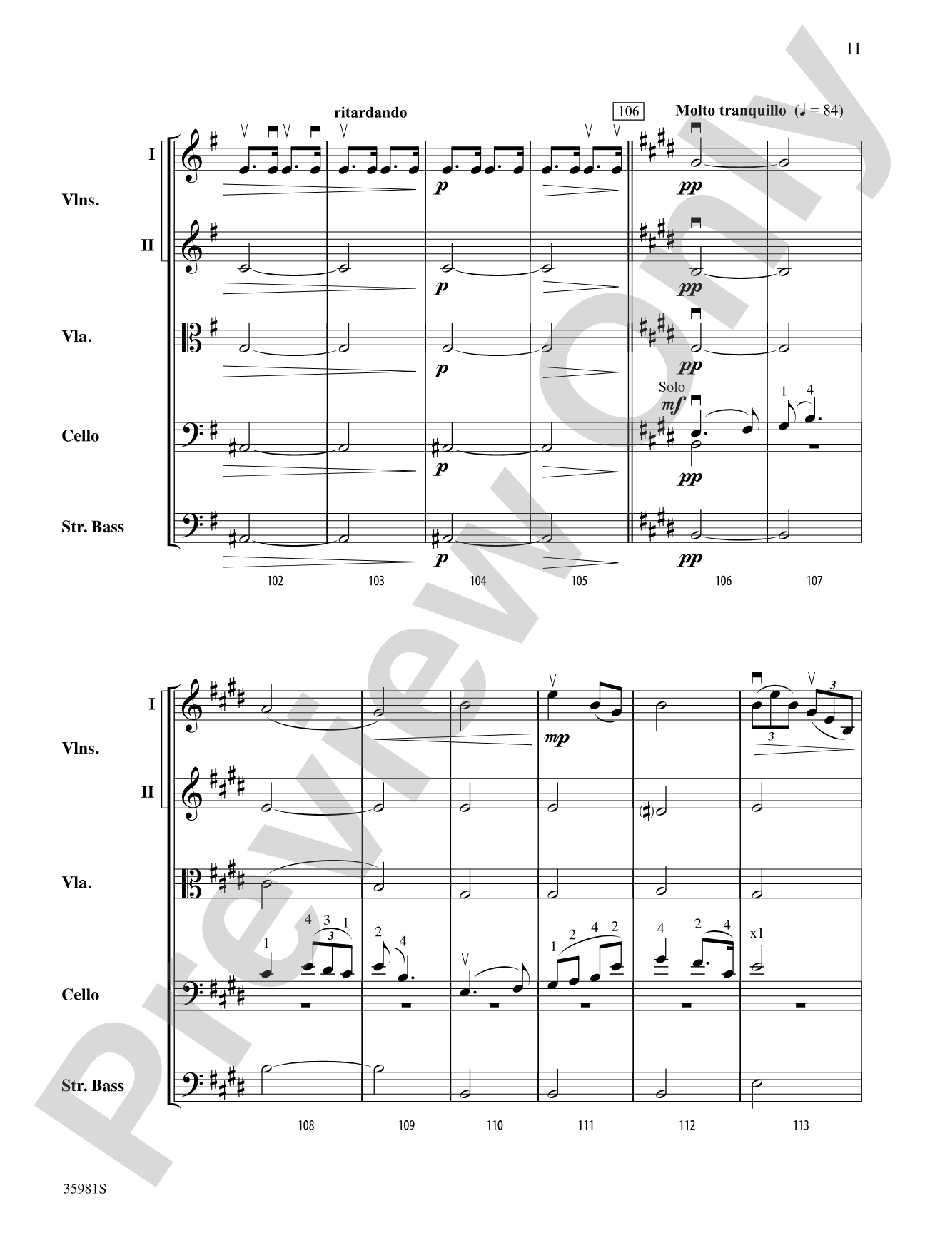 Finale from "Sonatina, Op. 100": String Orchestra Conductor Score & Parts