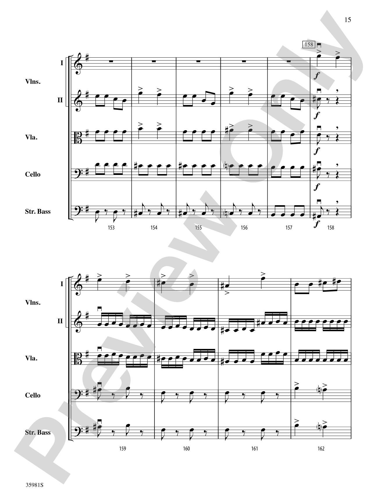 Finale from "Sonatina, Op. 100": String Orchestra Conductor Score & Parts