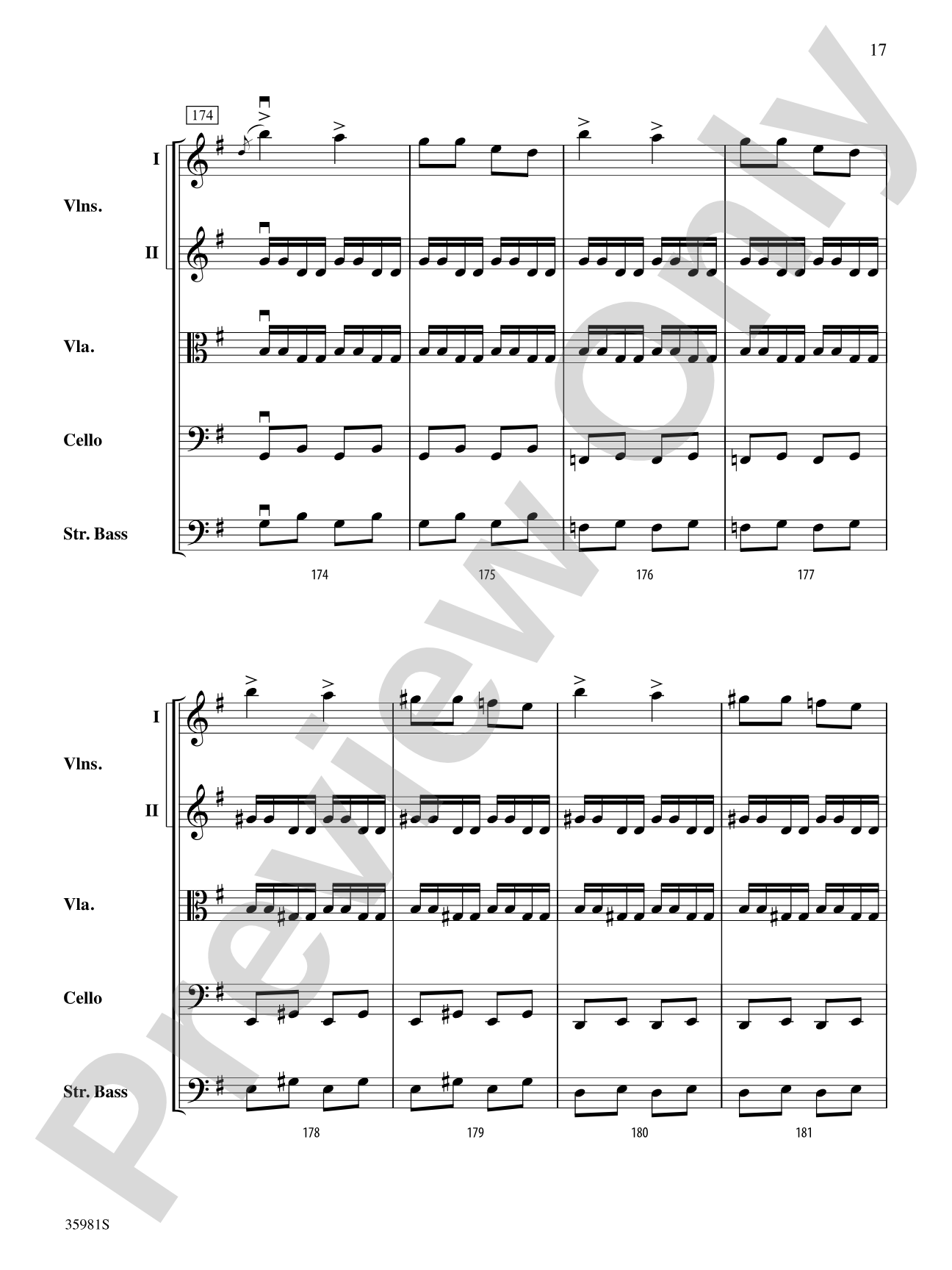 Finale from "Sonatina, Op. 100": String Orchestra Conductor Score & Parts
