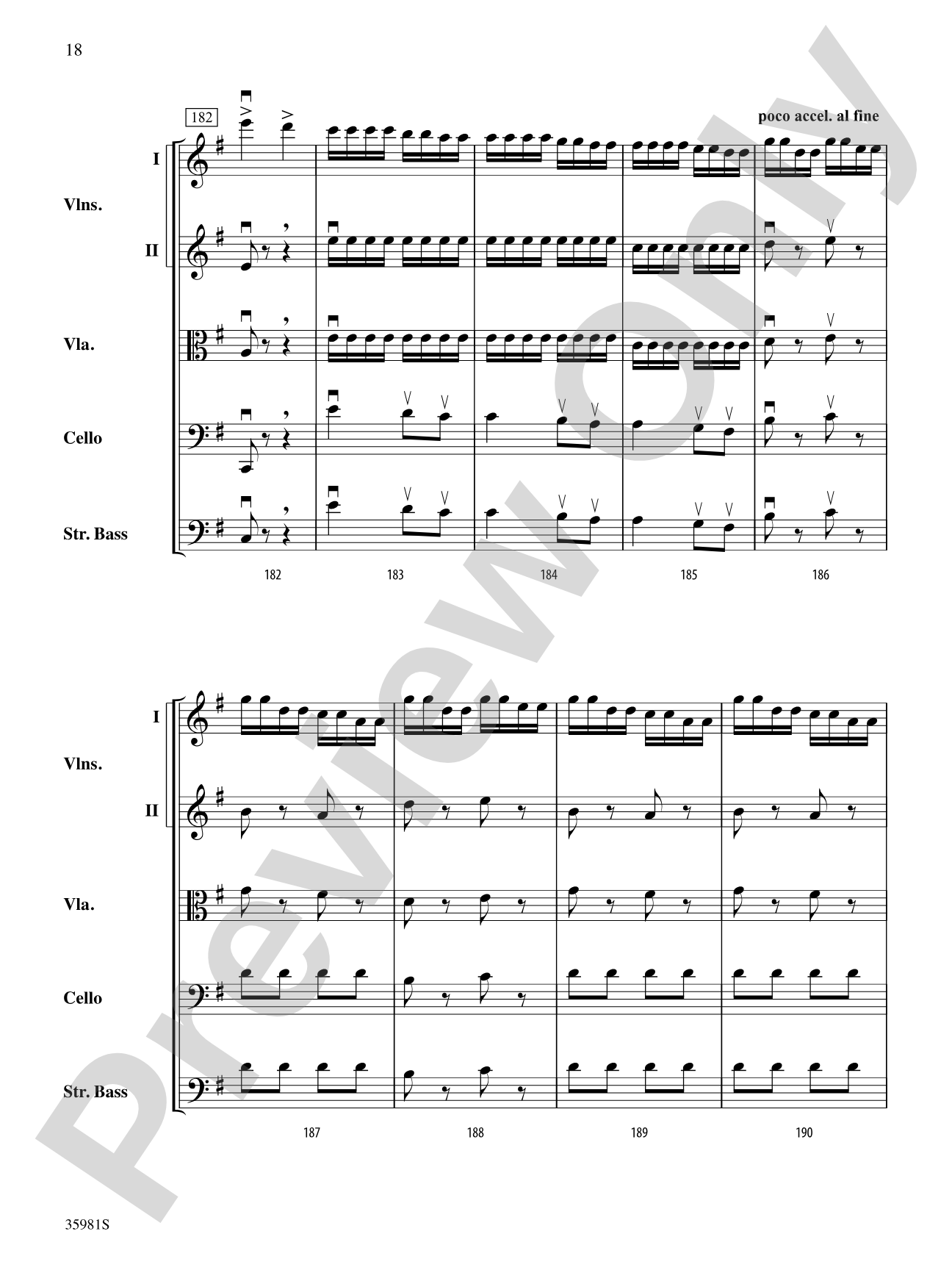 Finale from "Sonatina, Op. 100": String Orchestra Conductor Score & Parts