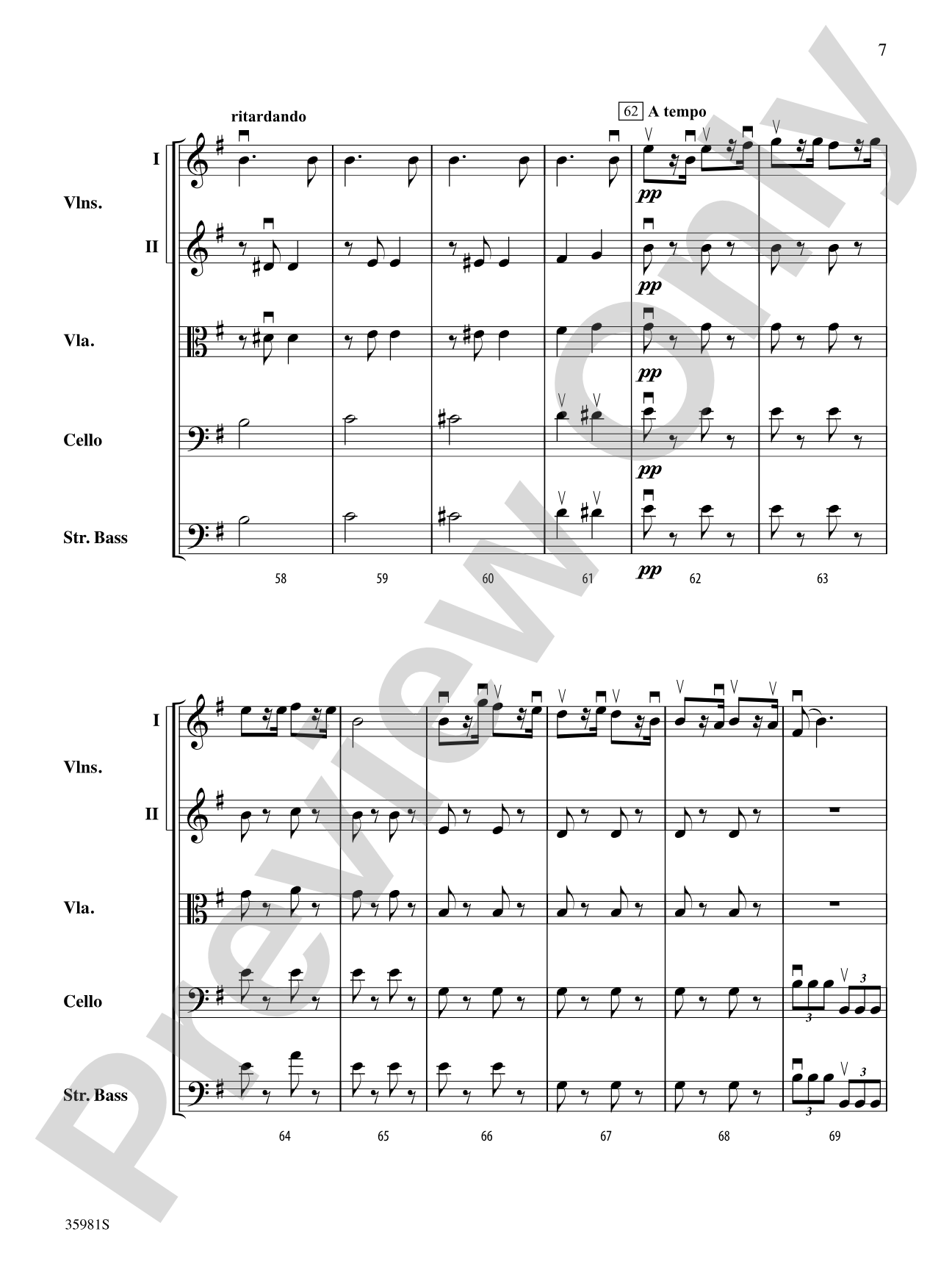 Finale from "Sonatina, Op. 100": String Orchestra Conductor Score & Parts