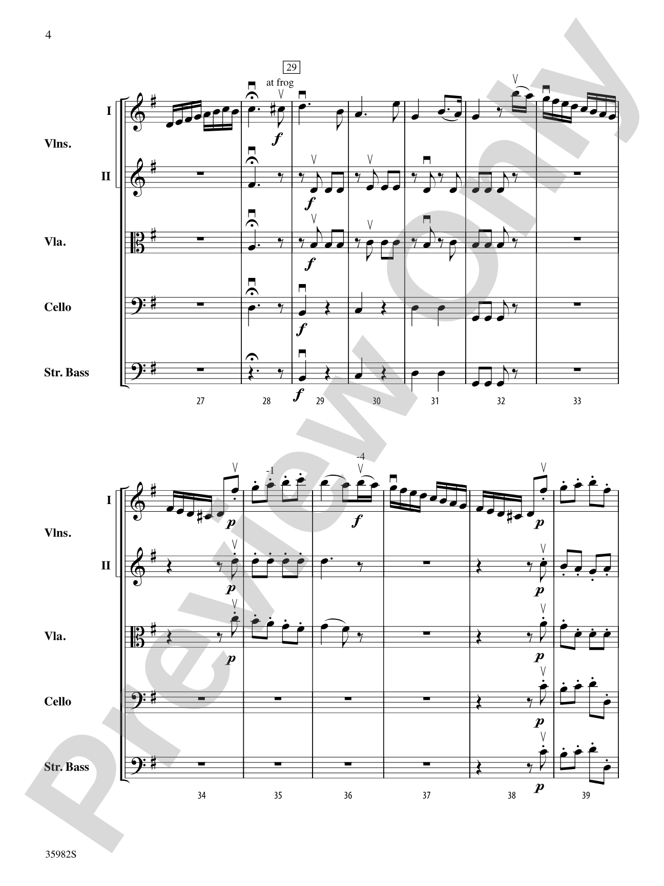 Allegretto from The Creatures of Prometheus: String Orchestra Conductor Score & Parts