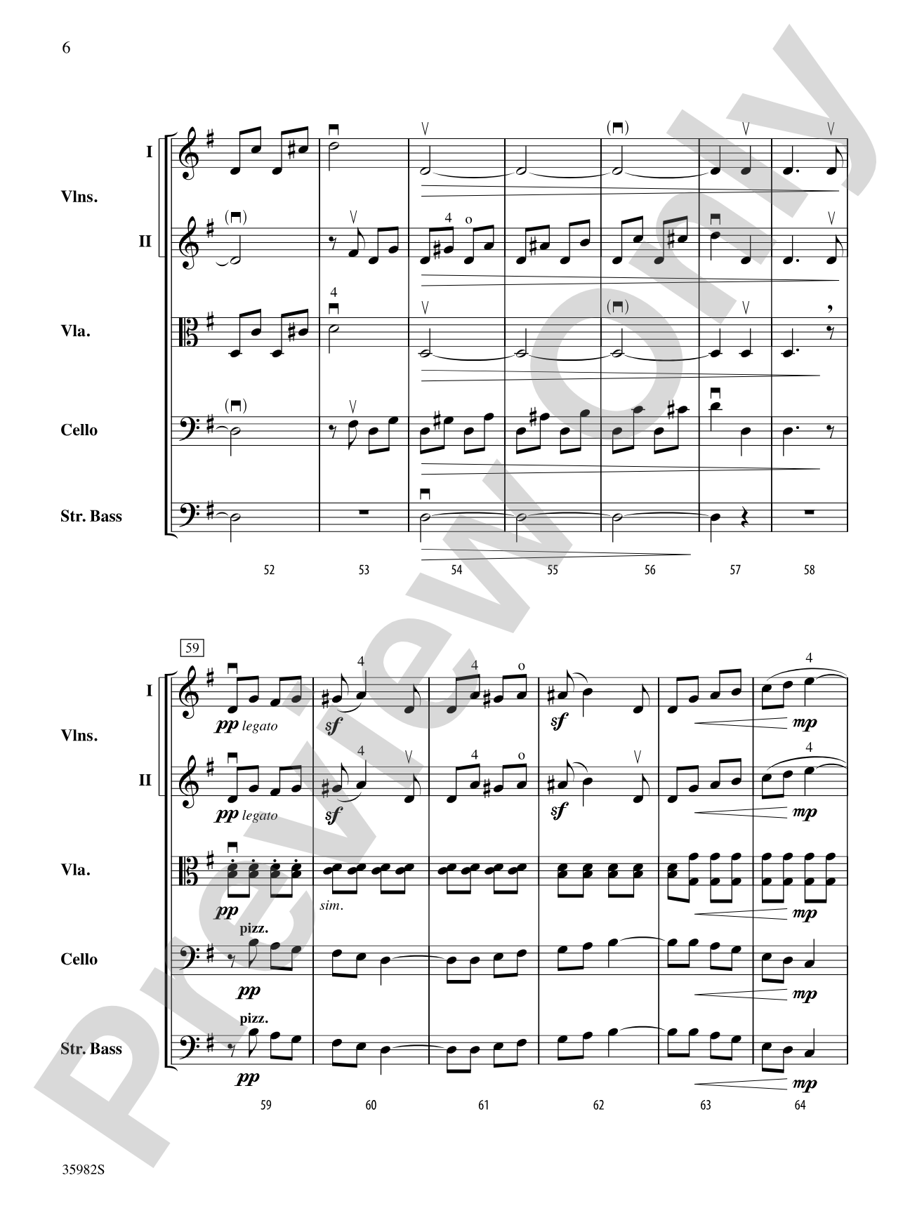 Allegretto from The Creatures of Prometheus: String Orchestra Conductor Score & Parts