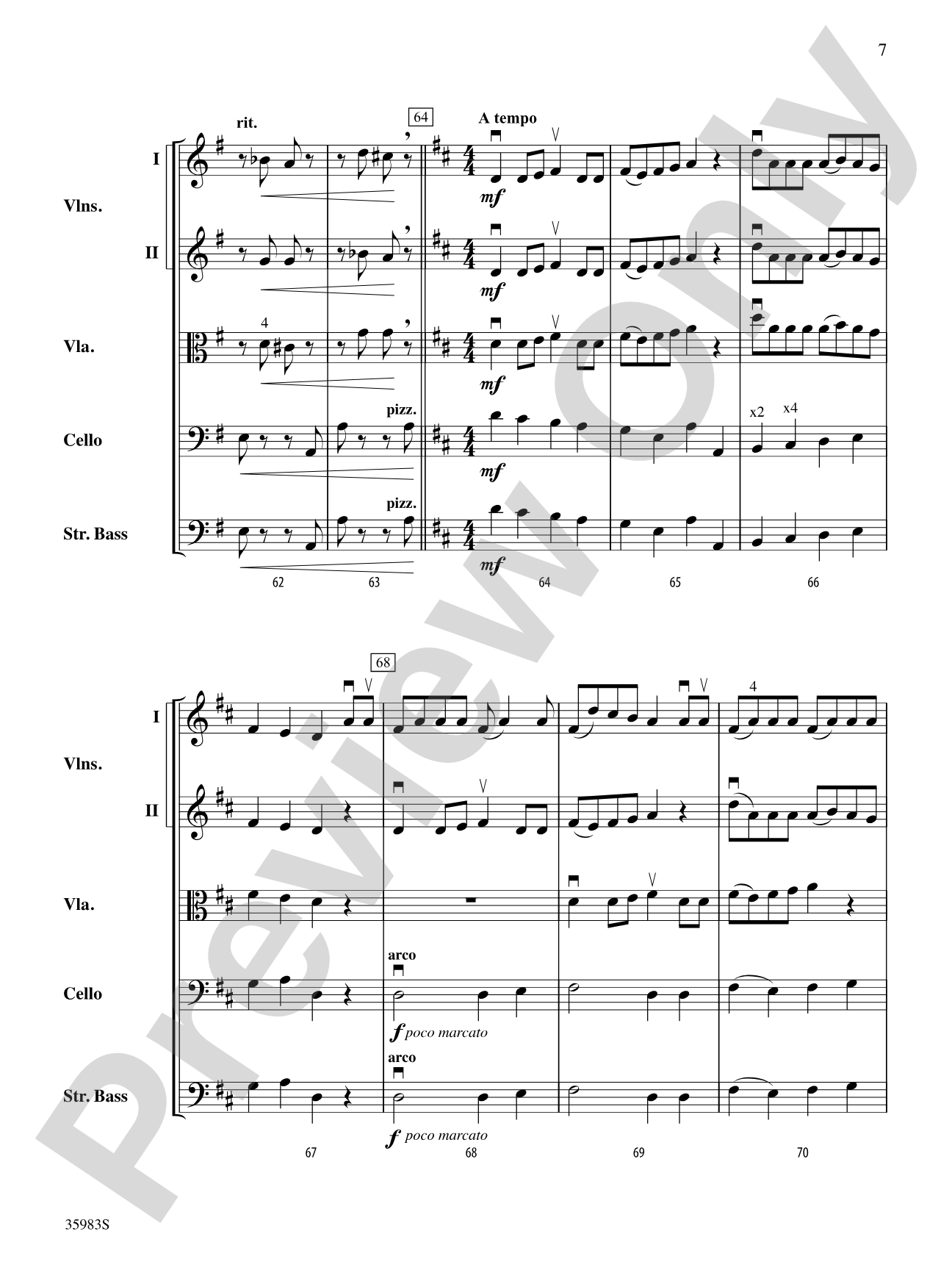 The Christmas Dreidel: String Orchestra Conductor Score & Parts