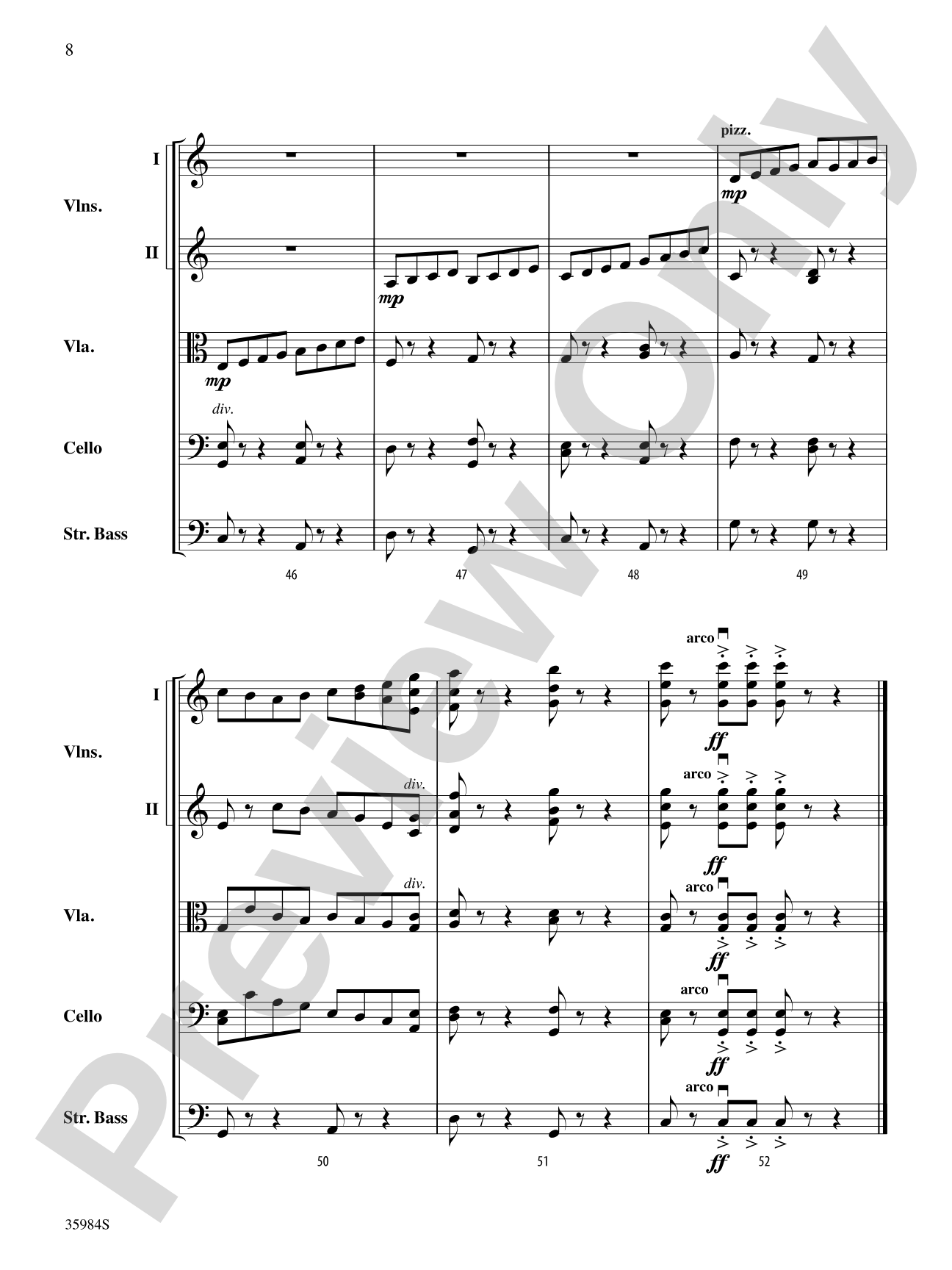 Coffee: String Orchestra Conductor Score & Parts