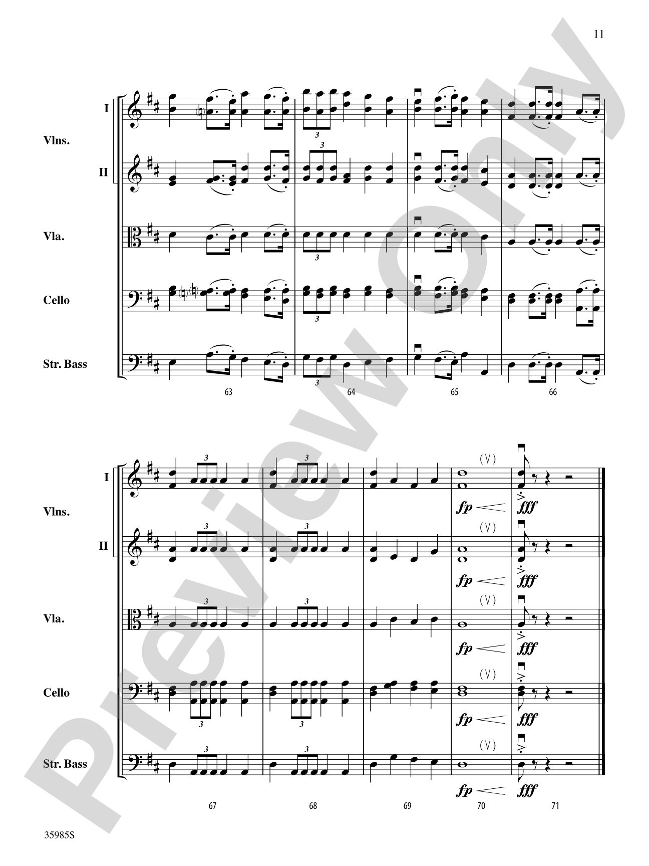 Coronation: String Orchestra Conductor Score & Parts