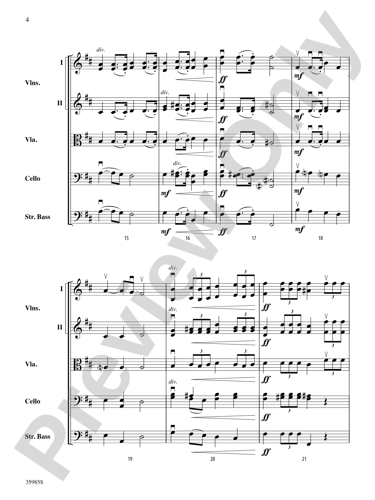 Coronation: String Orchestra Conductor Score & Parts