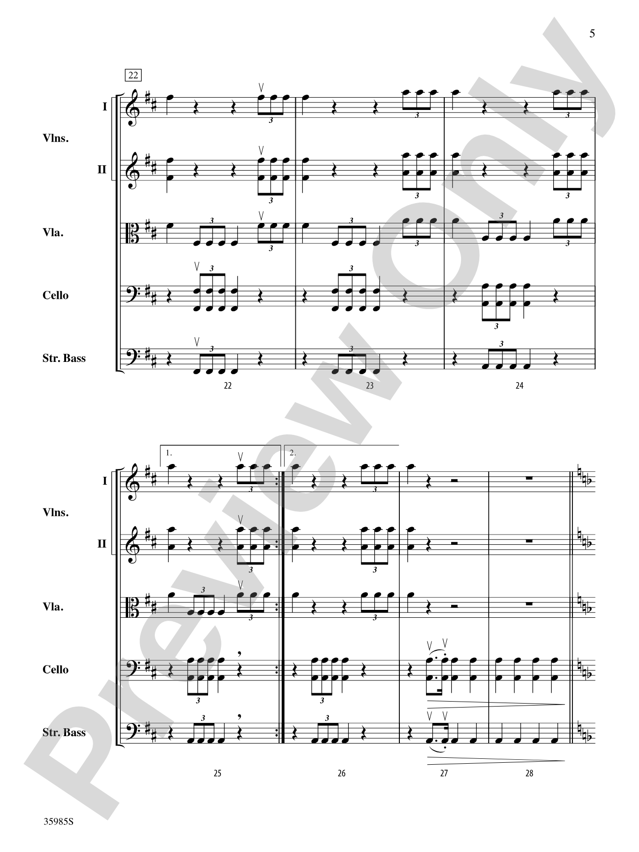 Coronation: String Orchestra Conductor Score & Parts