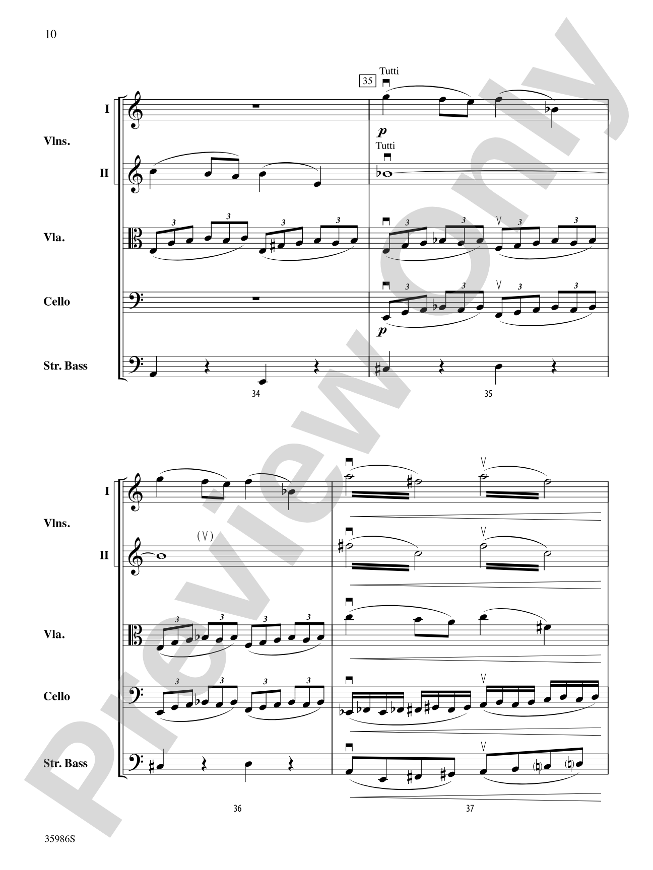 Hebrides Overture: String Orchestra Conductor Score & Parts
