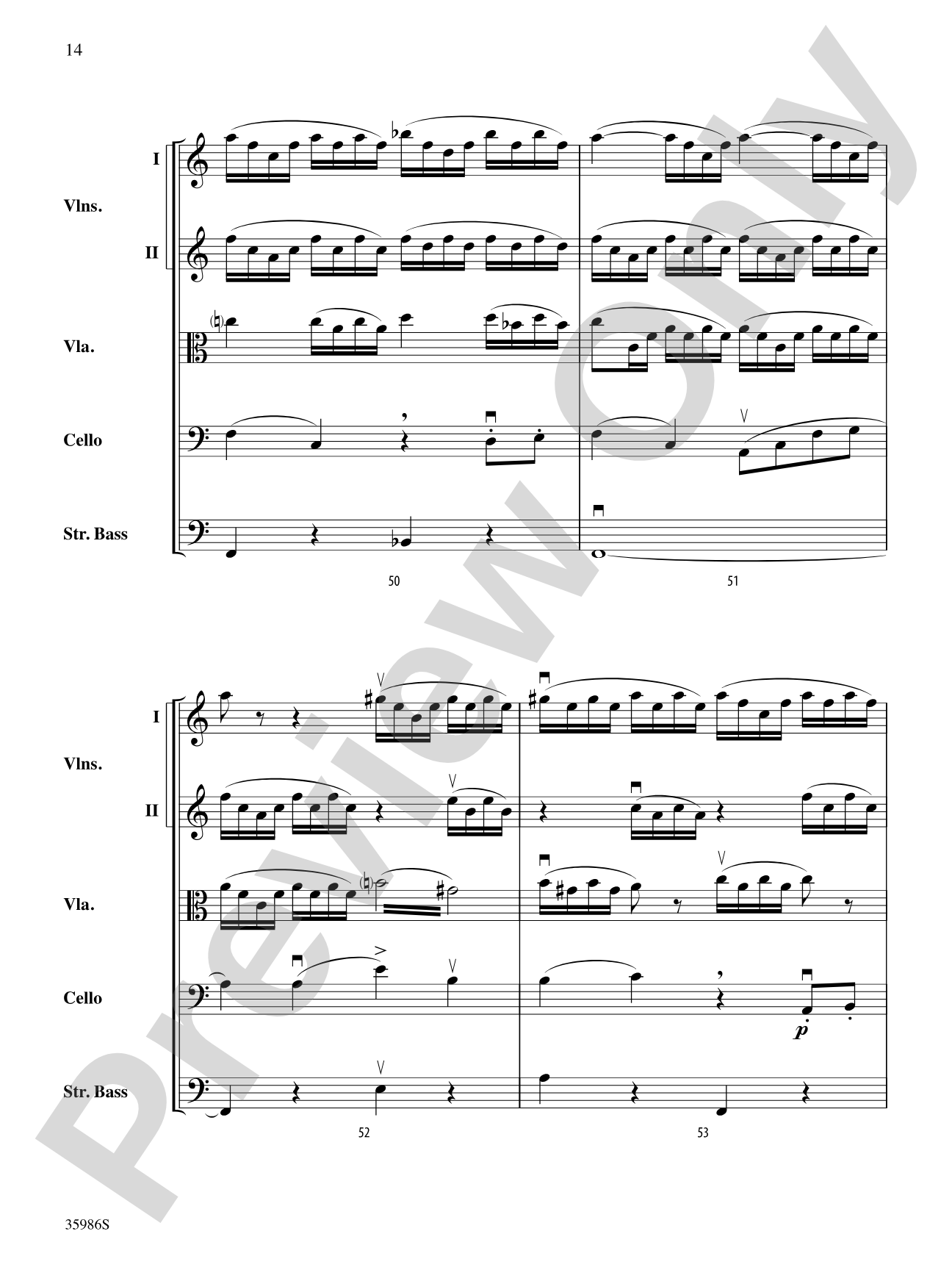 Hebrides Overture: String Orchestra Conductor Score & Parts