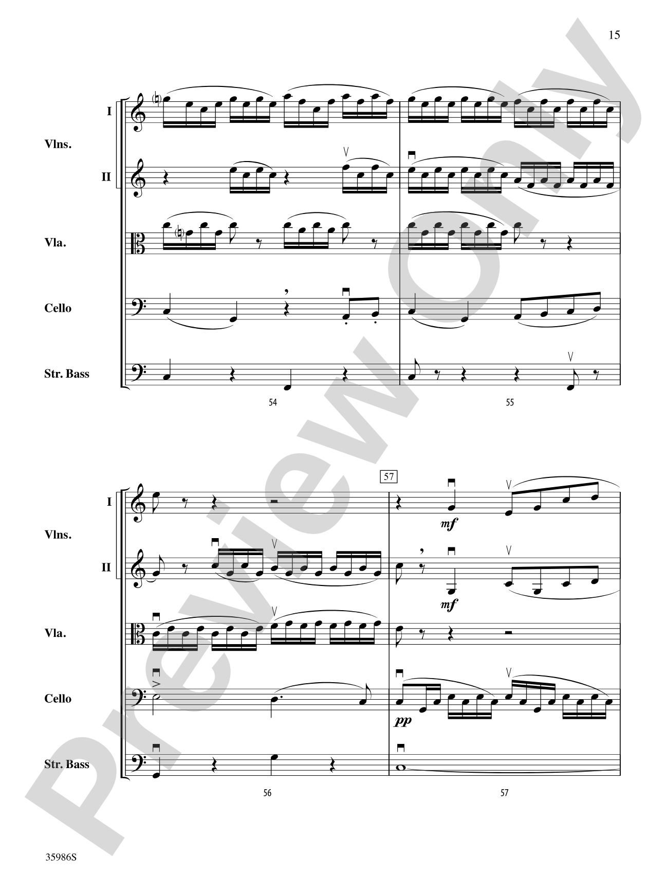 Hebrides Overture: String Orchestra Conductor Score & Parts