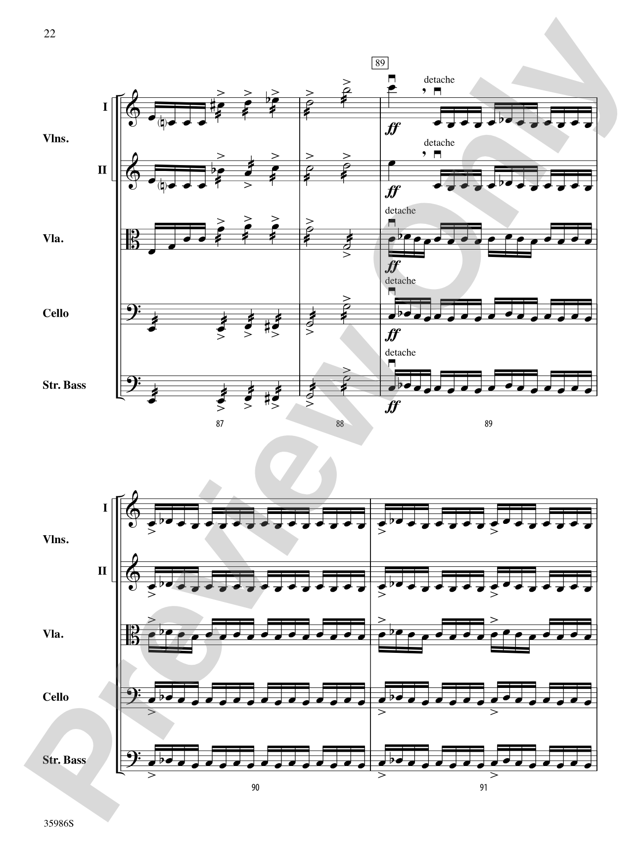 Hebrides Overture: String Orchestra Conductor Score & Parts