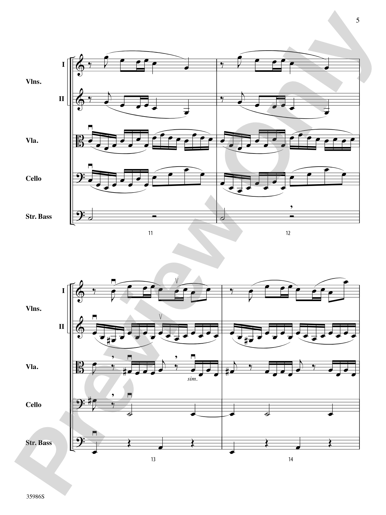 Hebrides Overture: String Orchestra Conductor Score & Parts