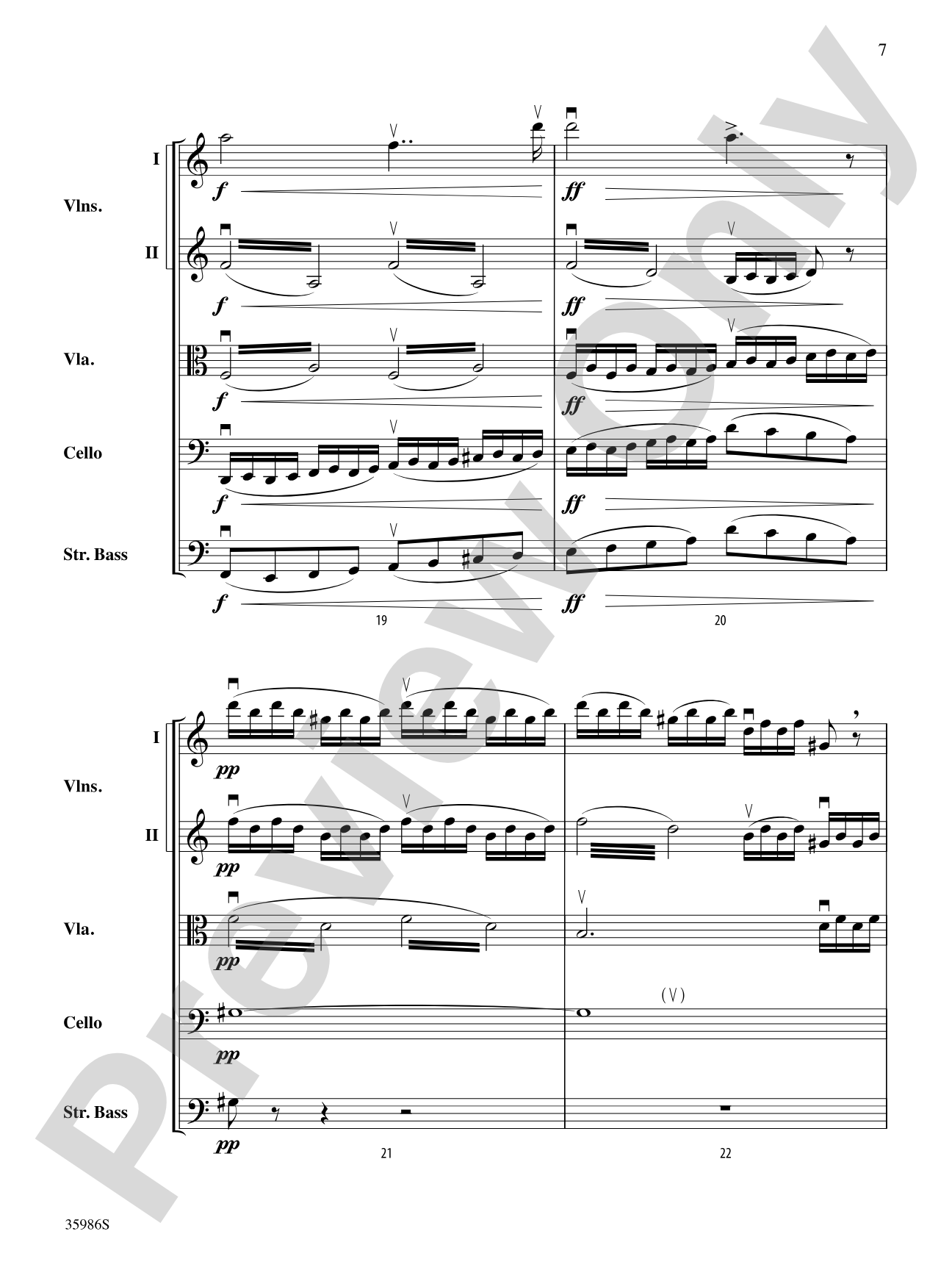 Hebrides Overture: String Orchestra Conductor Score & Parts