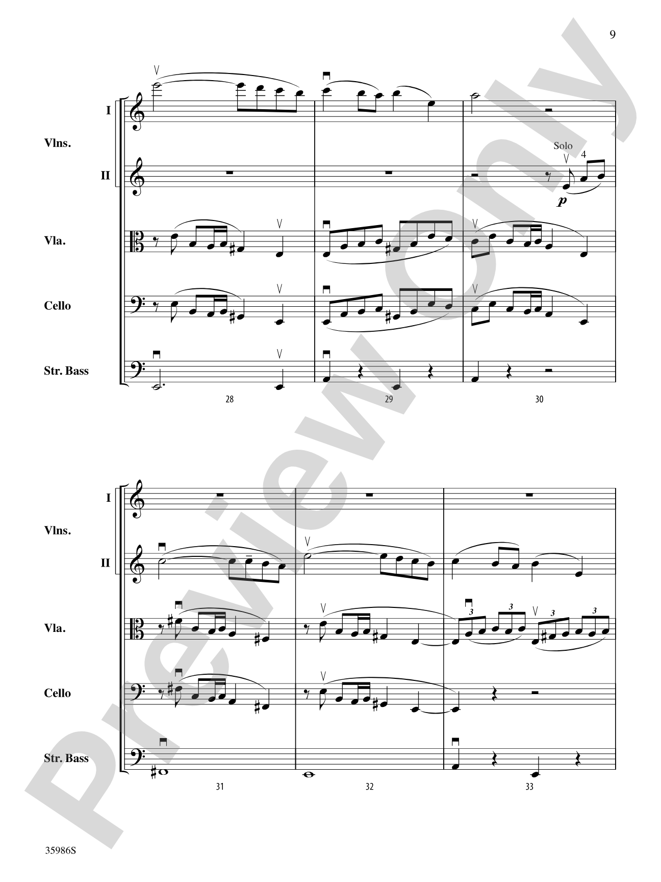 Hebrides Overture: String Orchestra Conductor Score & Parts