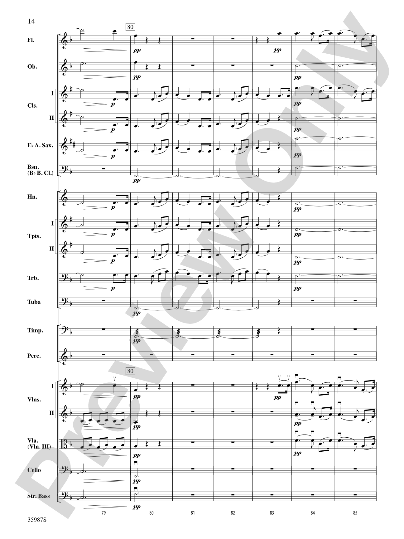 Nocturne (from A Midsummer Night's Dream): Full Orchestra Conductor Score & Parts