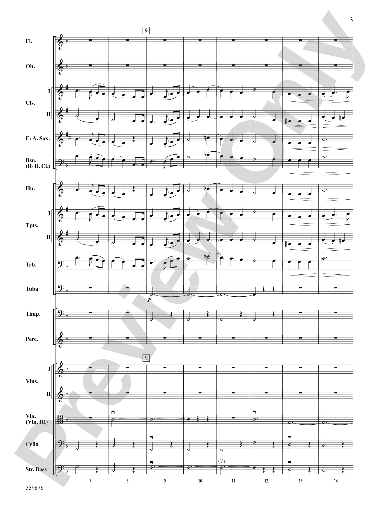 Nocturne (from A Midsummer Night's Dream): Full Orchestra Conductor Score & Parts