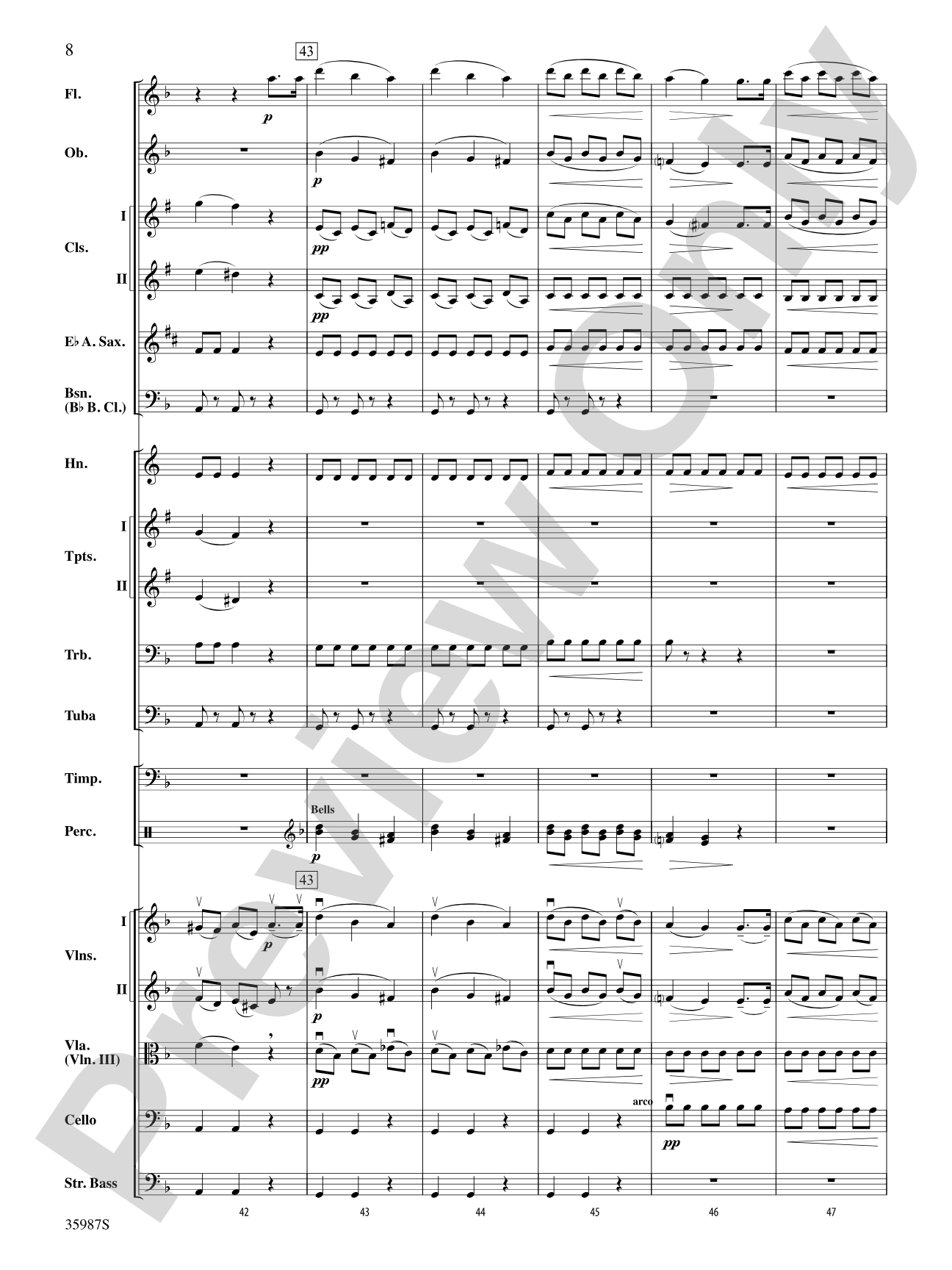 Nocturne (from A Midsummer Night's Dream): Full Orchestra Conductor Score & Parts