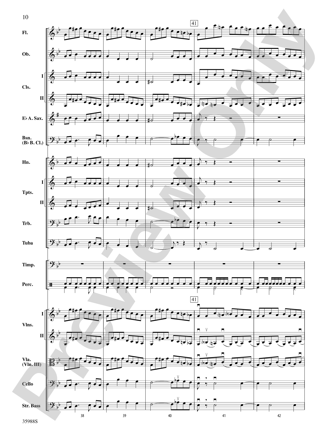 Symphony No. 5: Full Orchestra Conductor Score & Parts