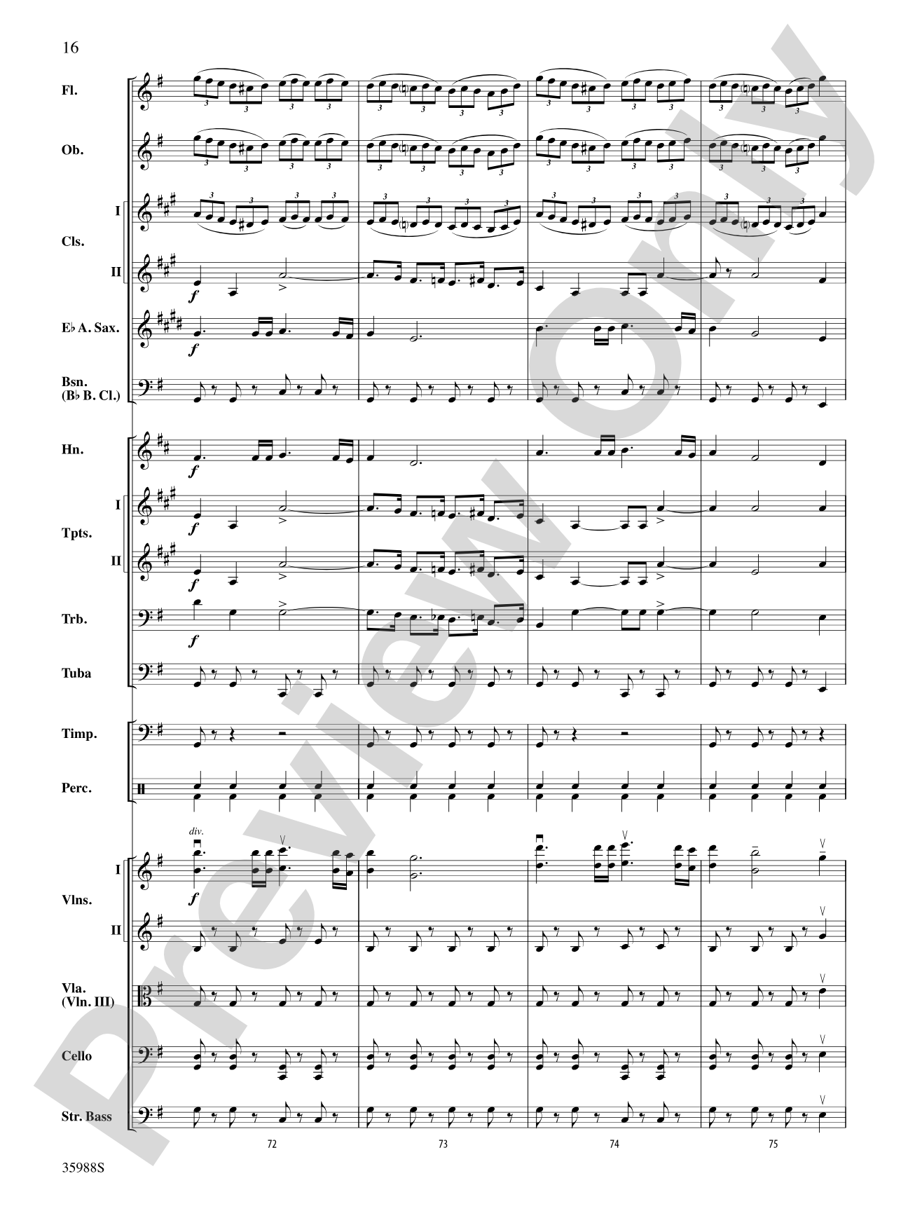 Symphony No. 5: Full Orchestra Conductor Score & Parts