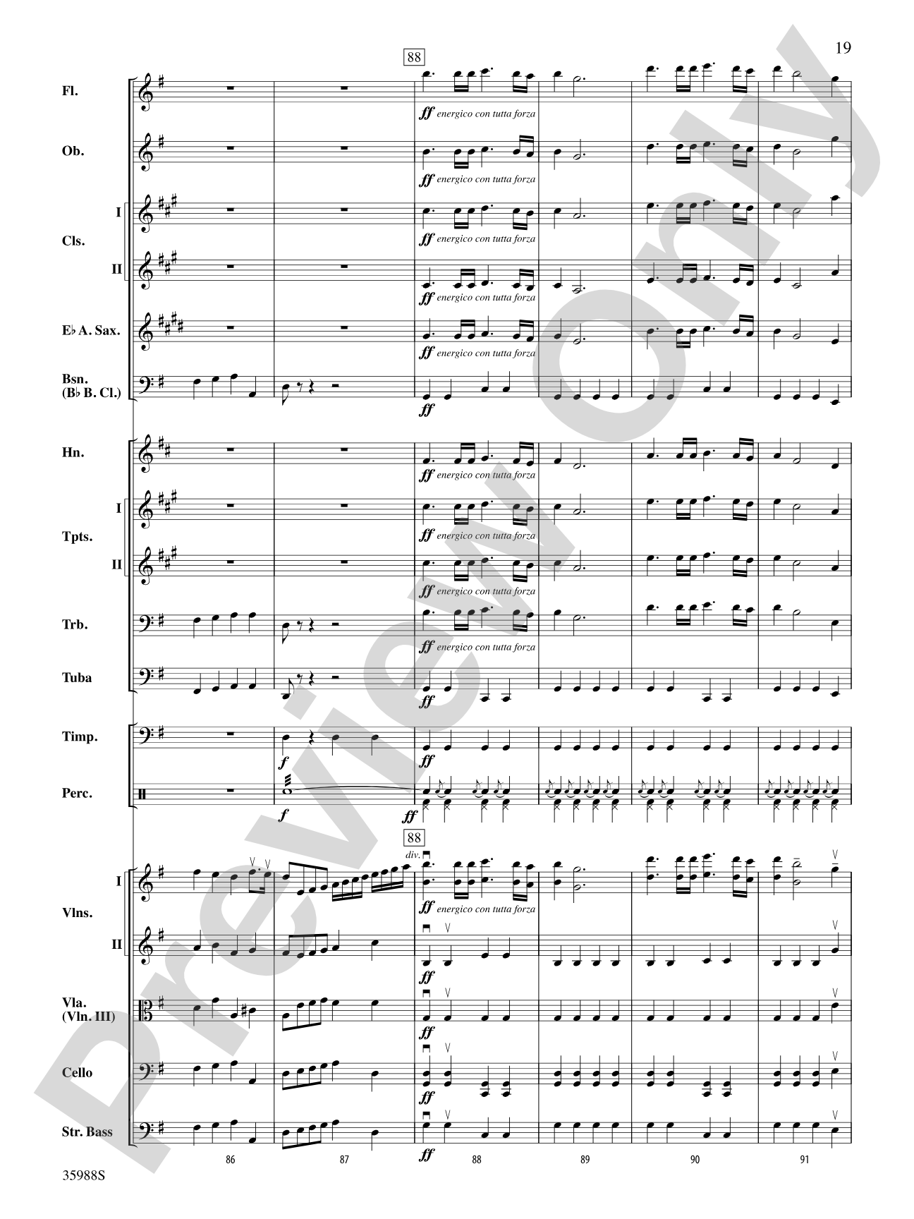 Symphony No. 5: Full Orchestra Conductor Score & Parts