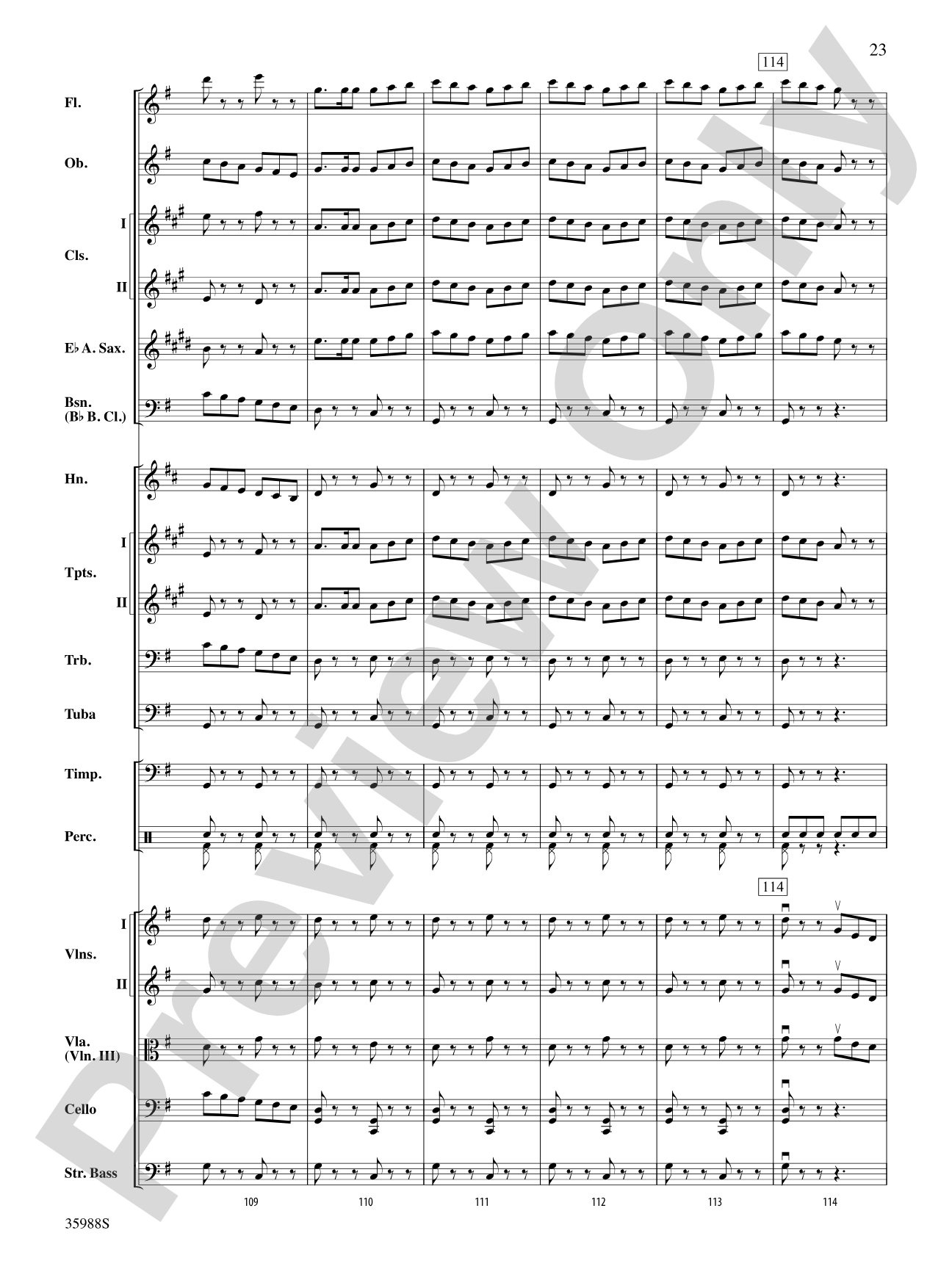 Symphony No. 5: Full Orchestra Conductor Score & Parts