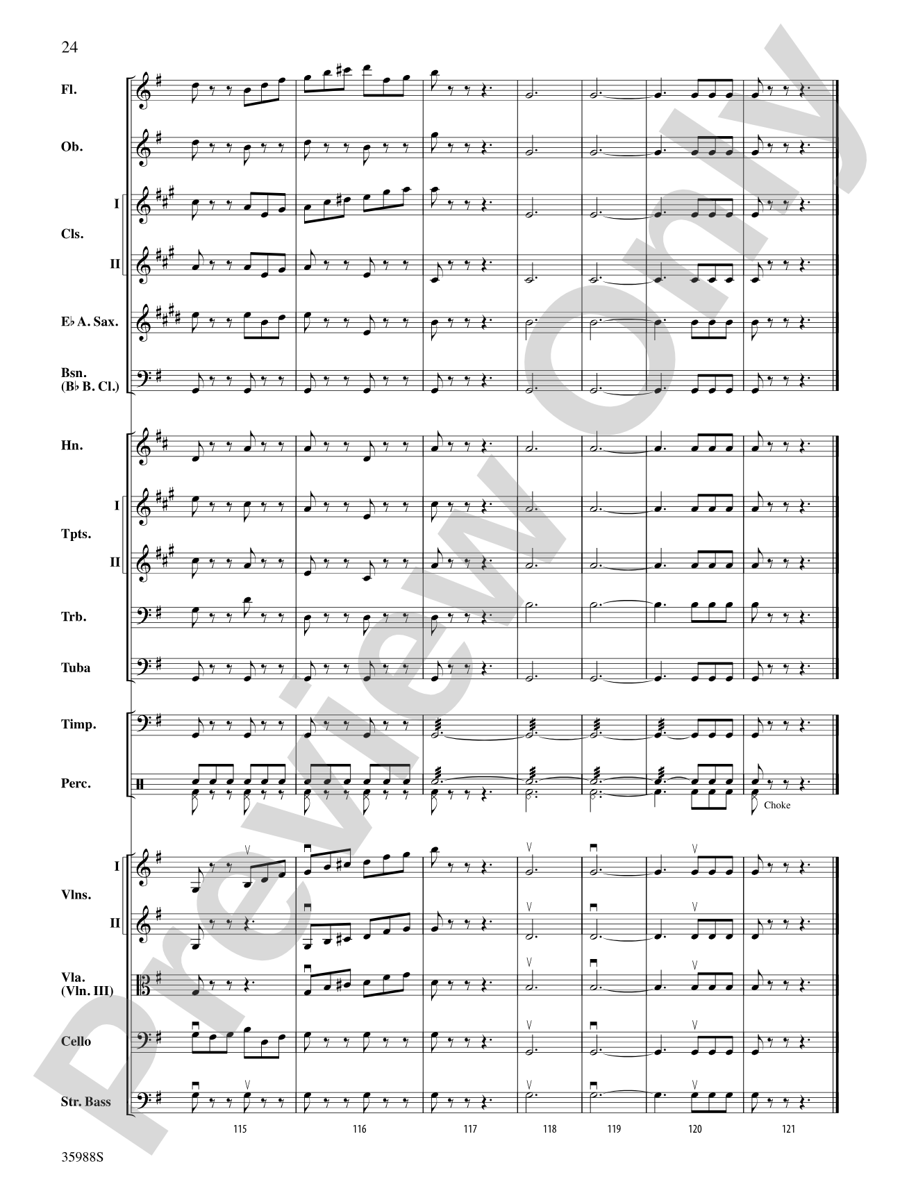 Symphony No. 5: Full Orchestra Conductor Score & Parts