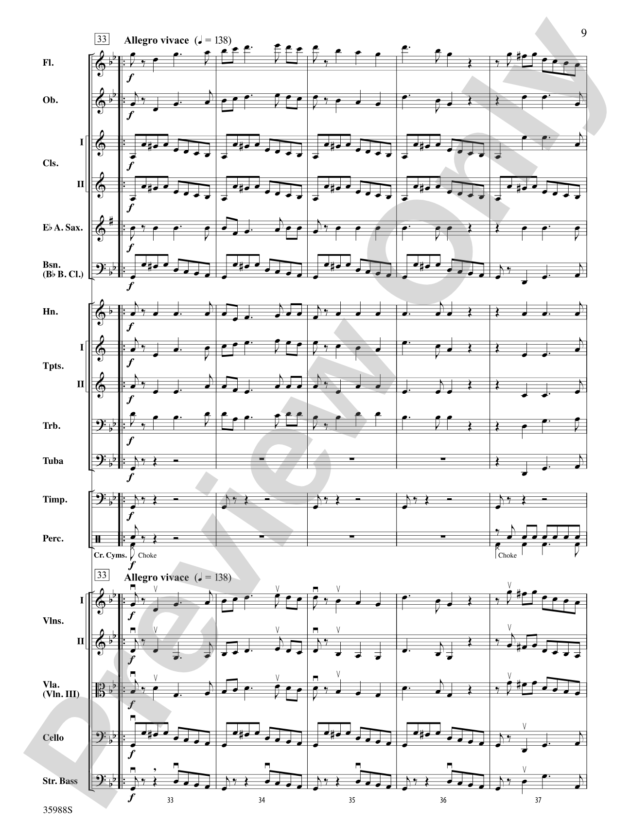 Symphony No. 5: Full Orchestra Conductor Score & Parts