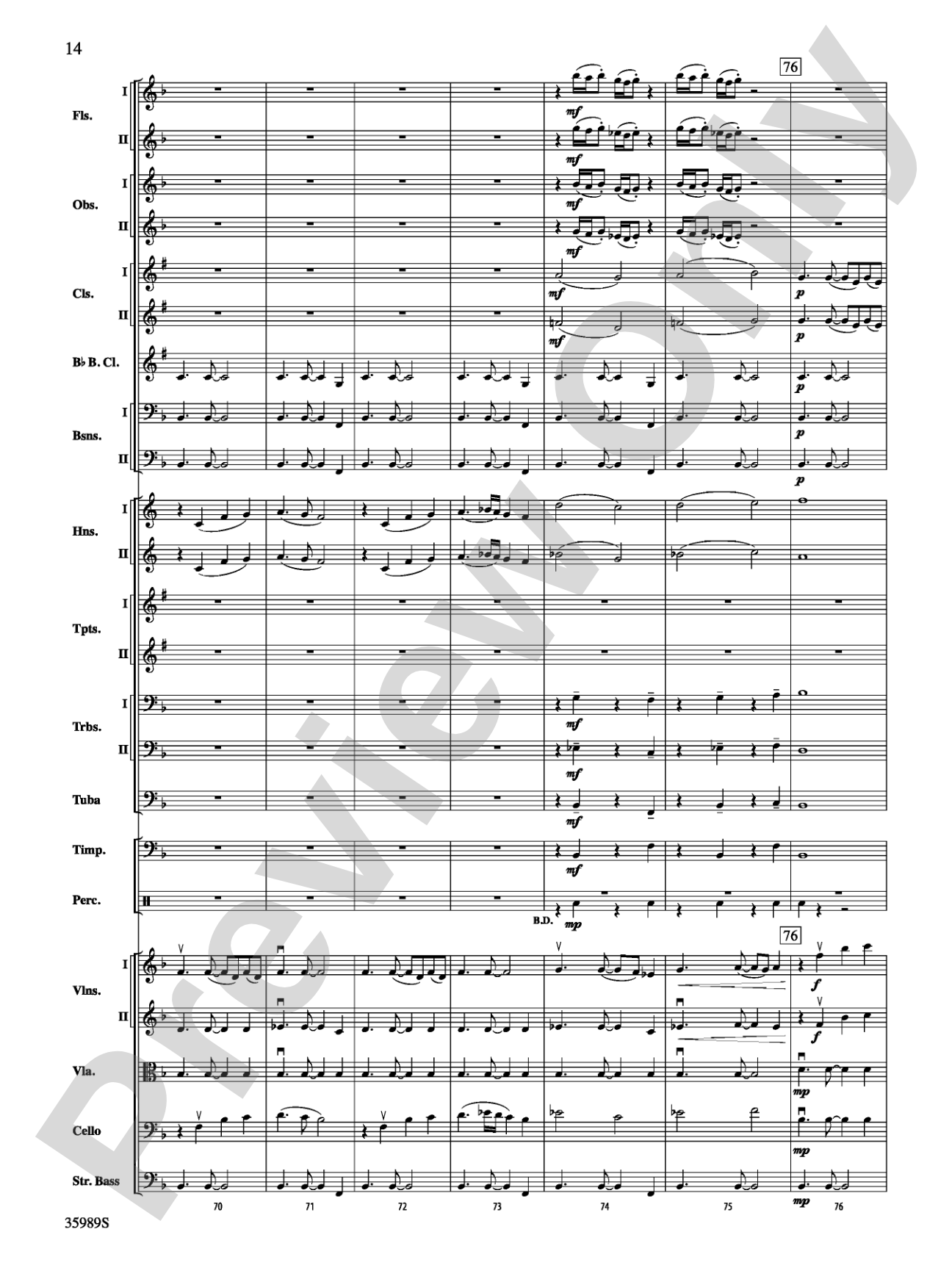 Wild Blue Yonder: Full Orchestra Conductor Score & Parts