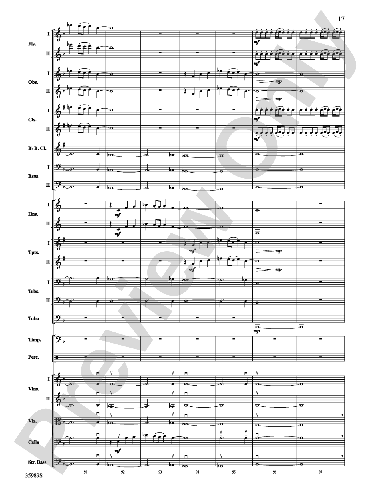 Wild Blue Yonder: Full Orchestra Conductor Score & Parts