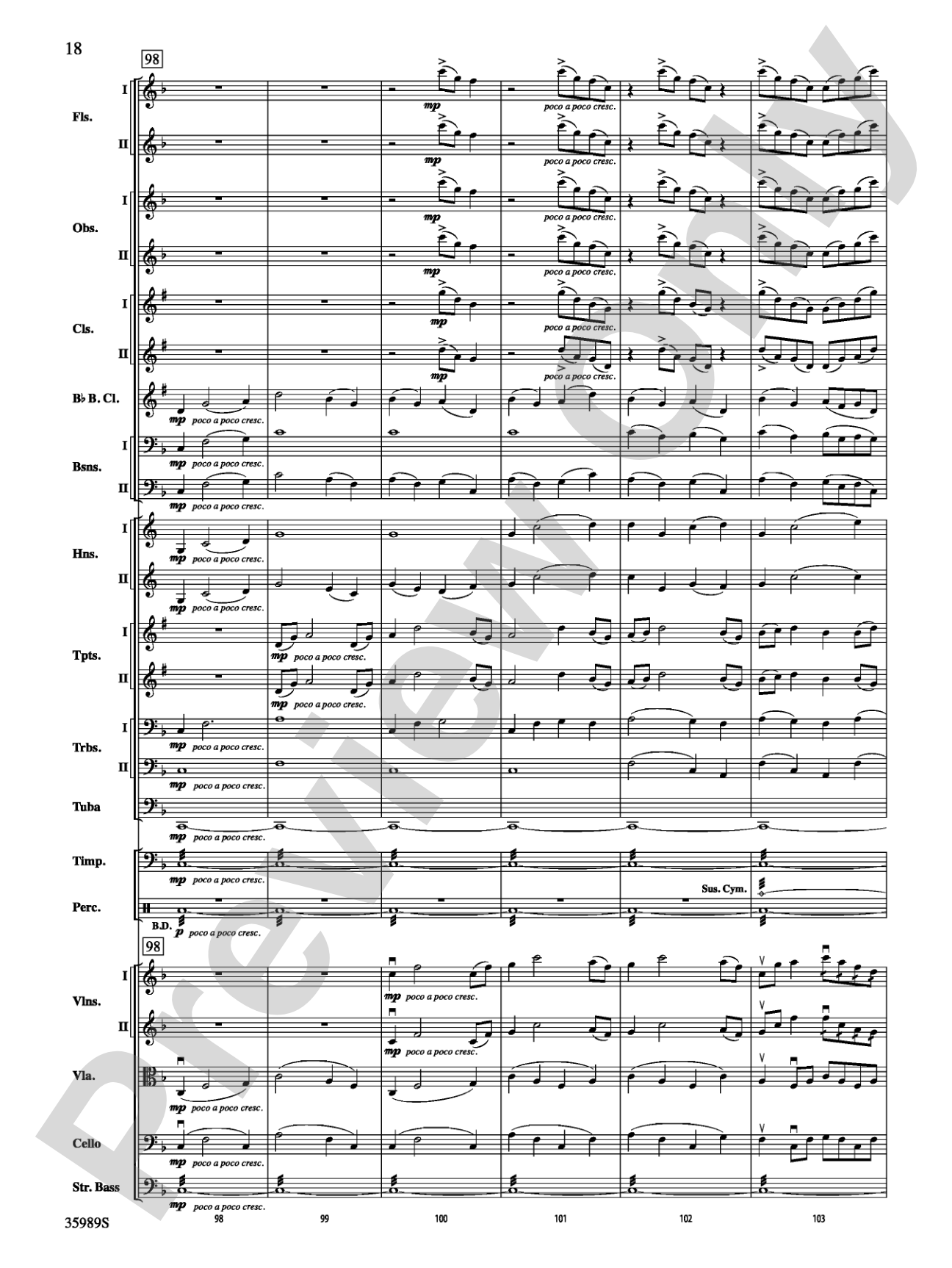 Wild Blue Yonder: Full Orchestra Conductor Score & Parts
