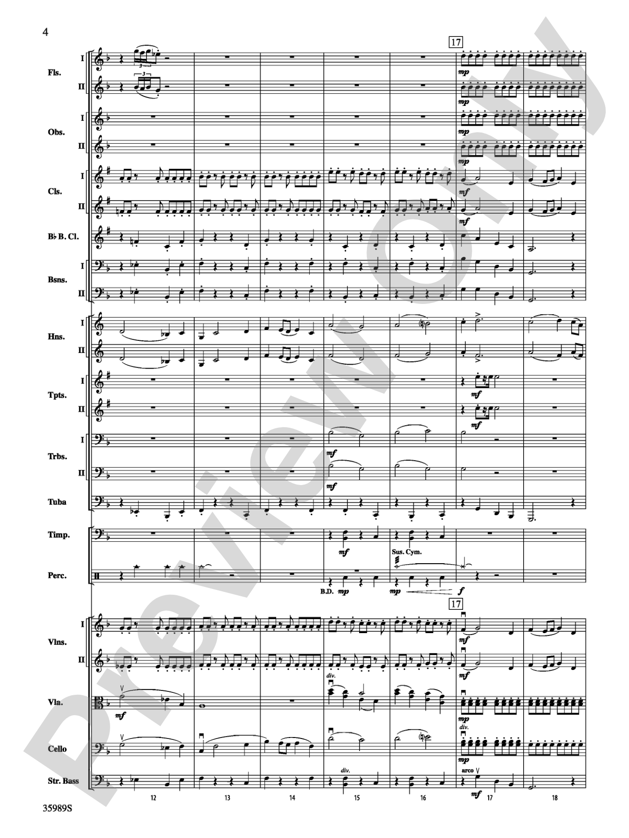 Wild Blue Yonder: Full Orchestra Conductor Score & Parts