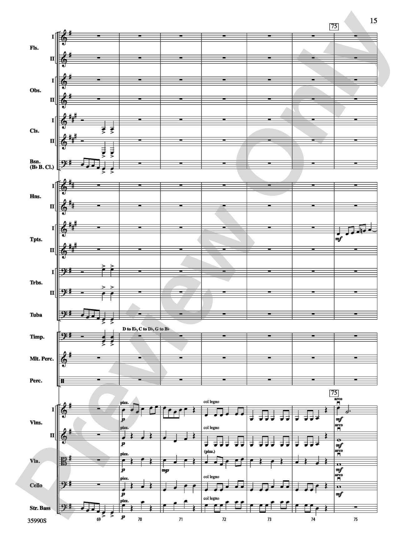 Tales of Vandosar: Full Orchestra Conductor Score & Parts
