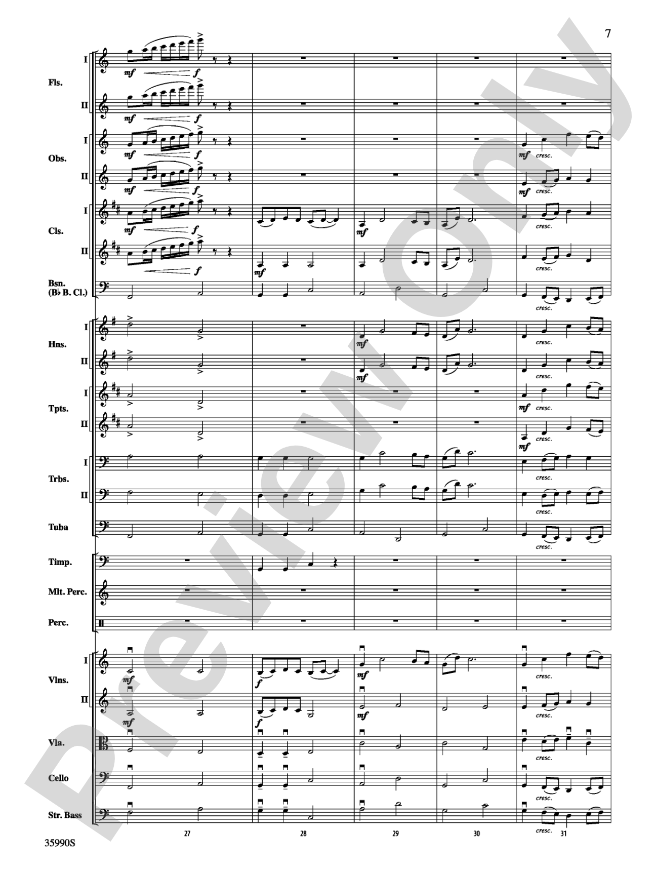Tales of Vandosar: Full Orchestra Conductor Score & Parts
